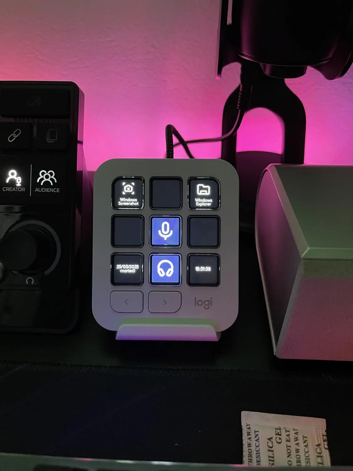 Logitech MX Creative Console keypad bianco programmabile