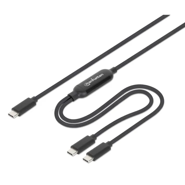 Manhattan Dual cavo ricarica USB-C 100W 2 m doppio