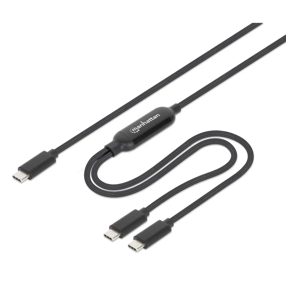 Manhattan Dual cavo ricarica USB-C 100W 2 m doppio