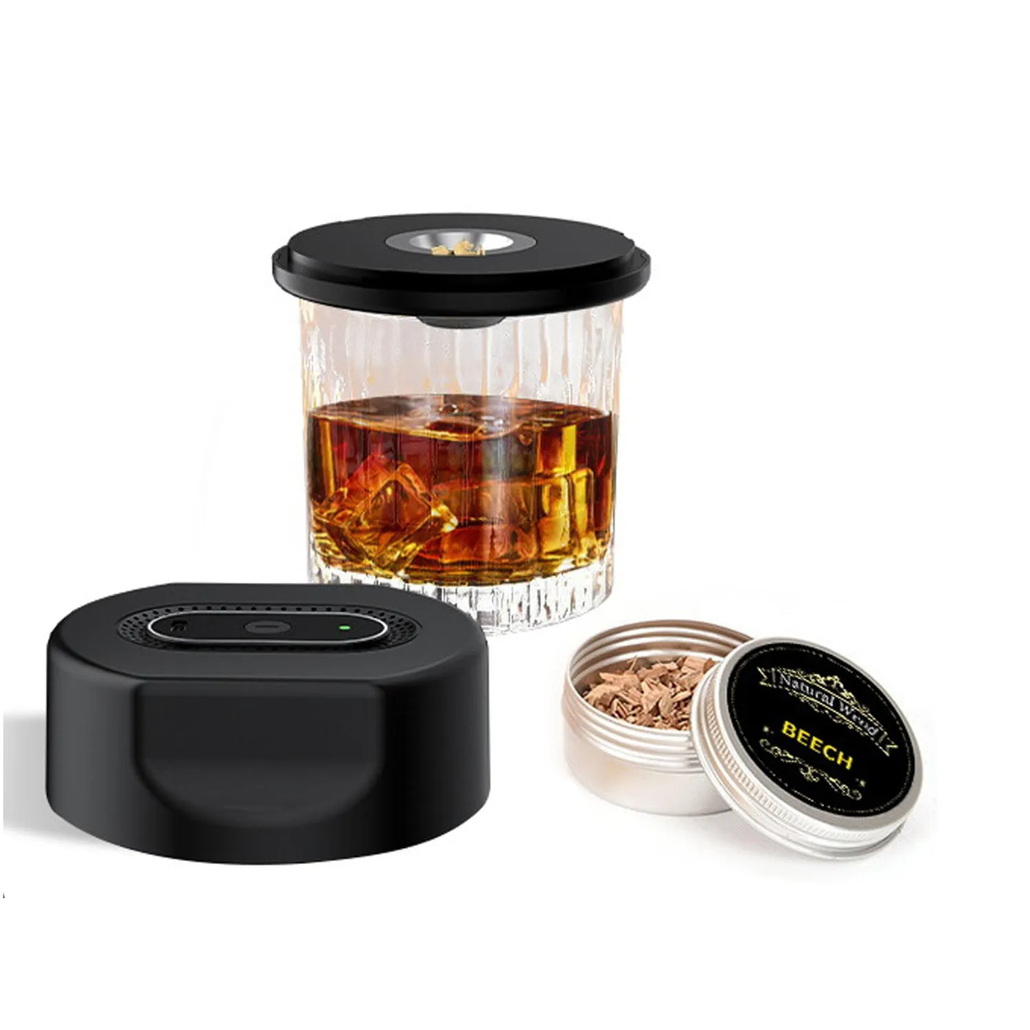 Zunate Kit Affumicatore Cocktail Elettrico 6 Legni