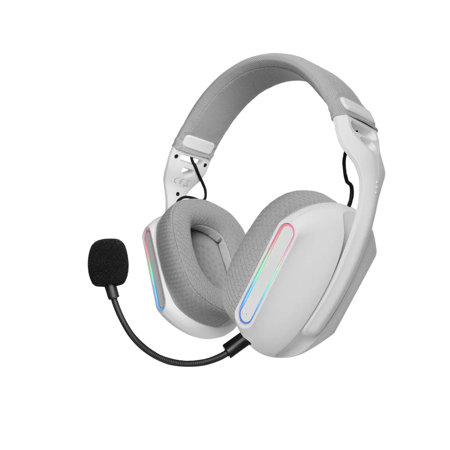 Mars Gaming MH-Glow MHGLOWP cuffie gaming bianco RGB