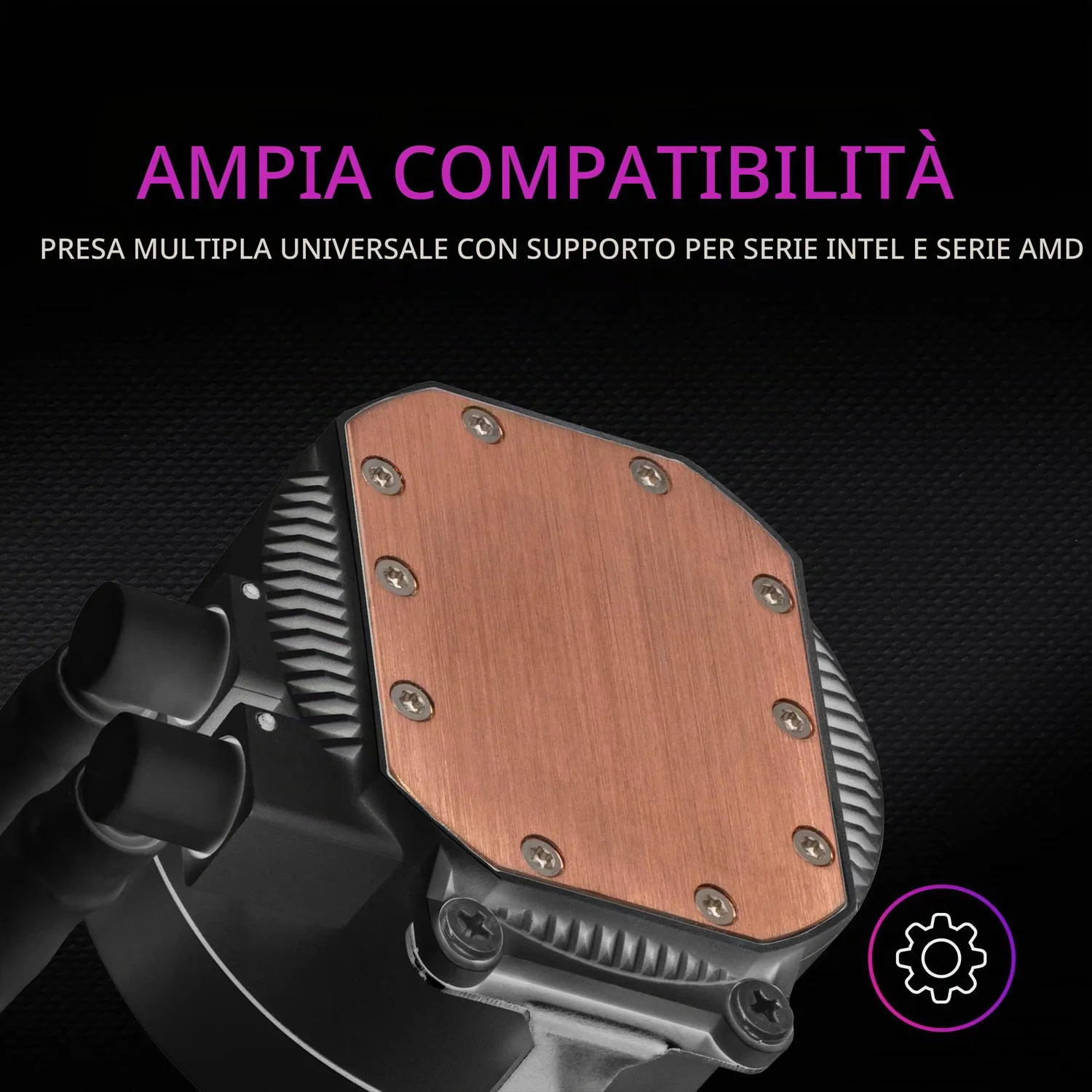 Mars Gaming ML-ONE360 dissipatore a liquido CPU nero 550W