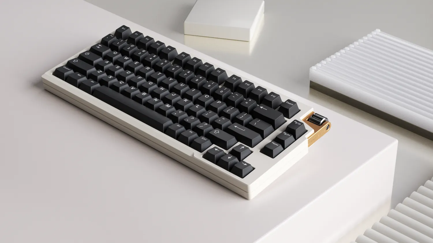 CoffeeKeys LUMINKEY75v2 tastiera orange tri-mode 75%