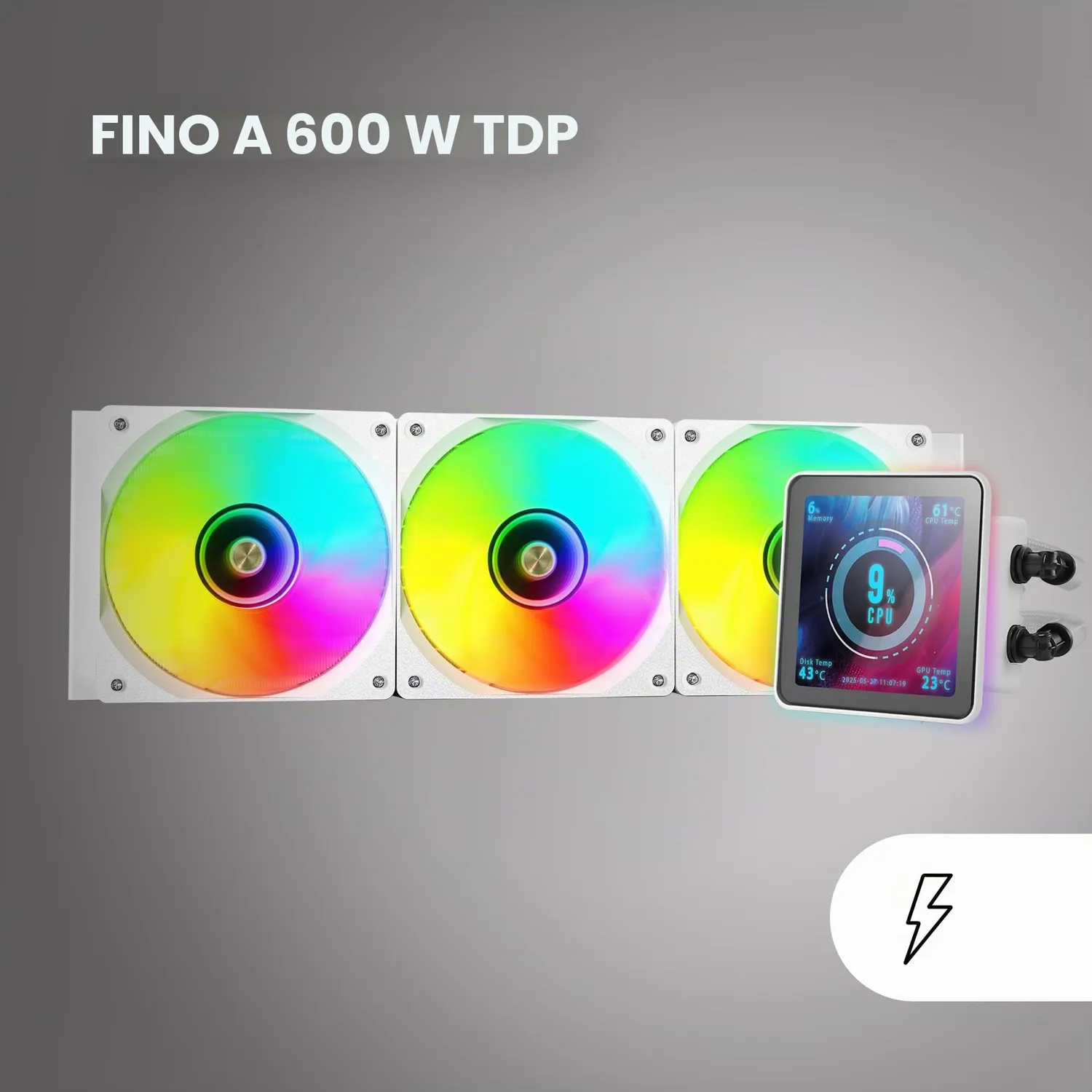 Mars Gaming ML-VISIONPRO360 dissipatore a liquido bianco 360mm LCD