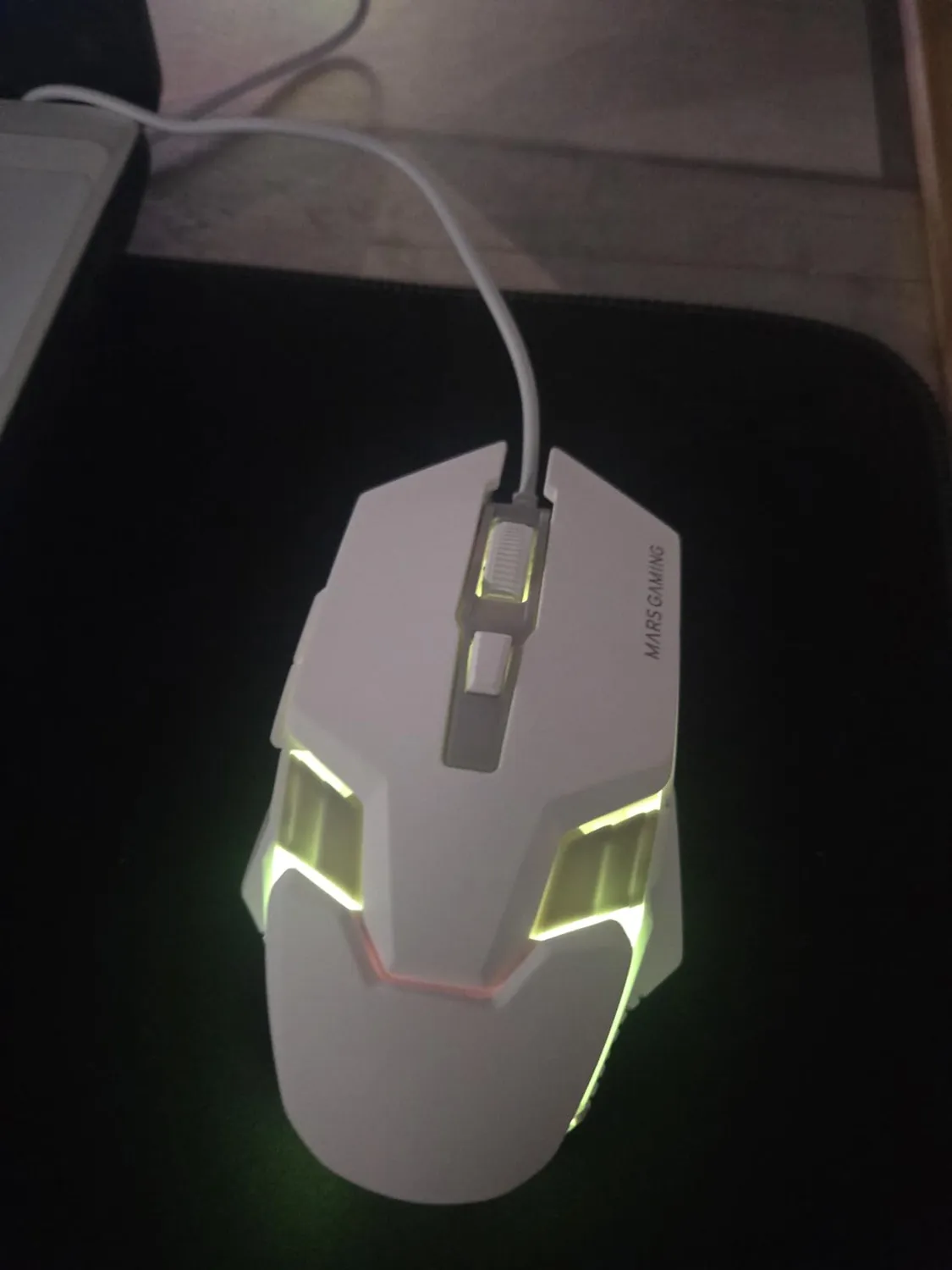 Mars Gaming MM024 mouse gaming bianco 4000 DPI RGB
