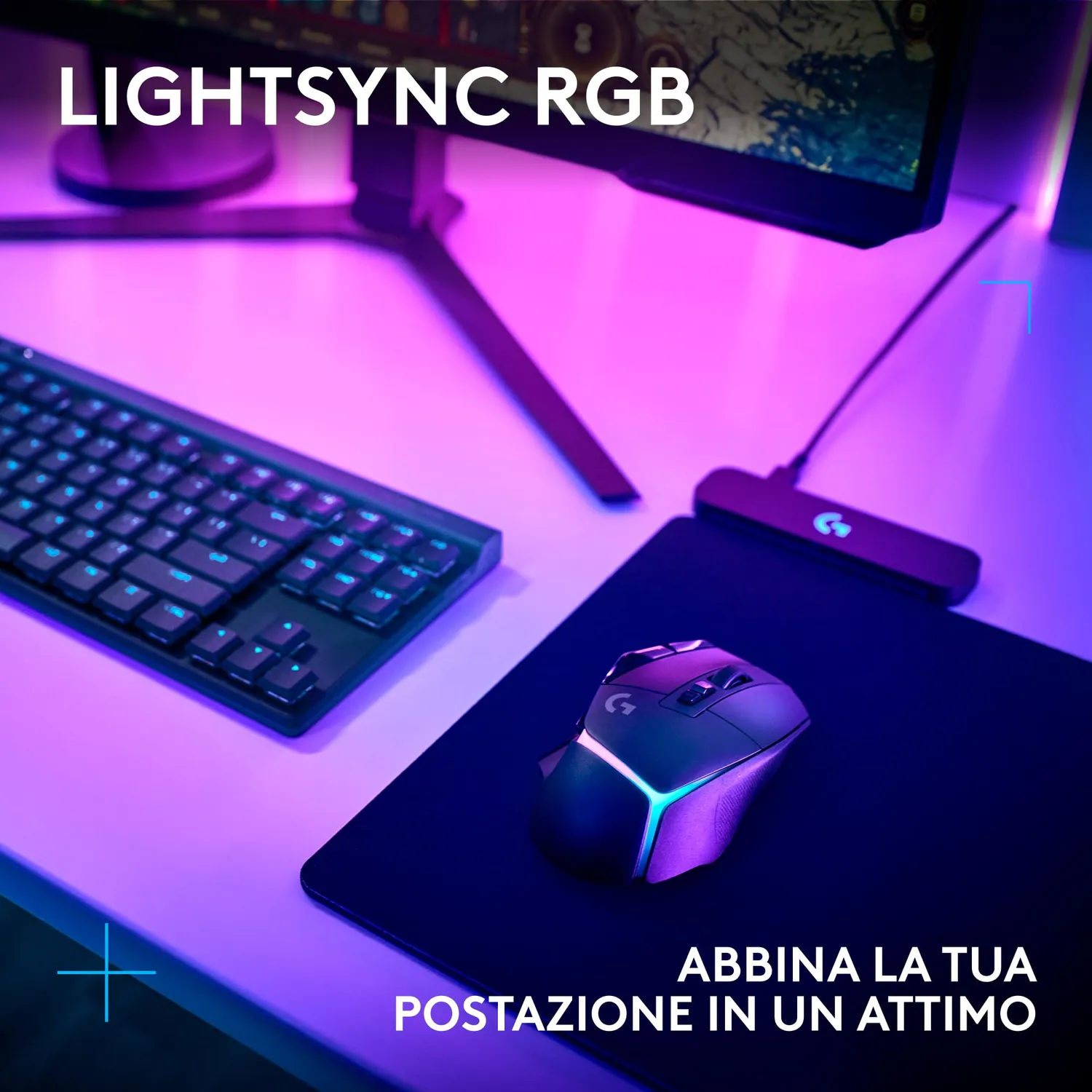 Logitech G G502 X PLUS mouse gaming nero RGB