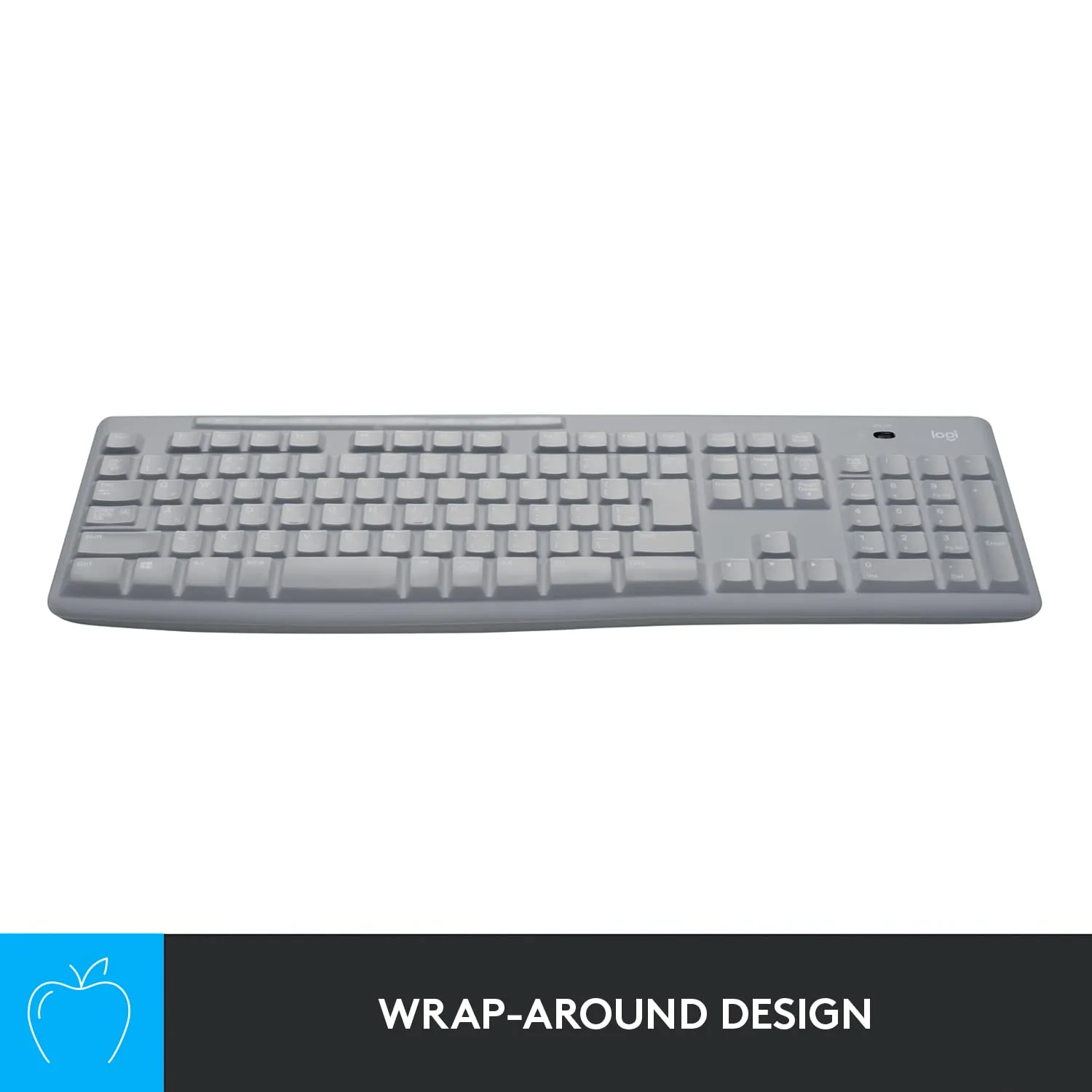 Logitech cover tastiera silicone K270 MK270 antipolvere