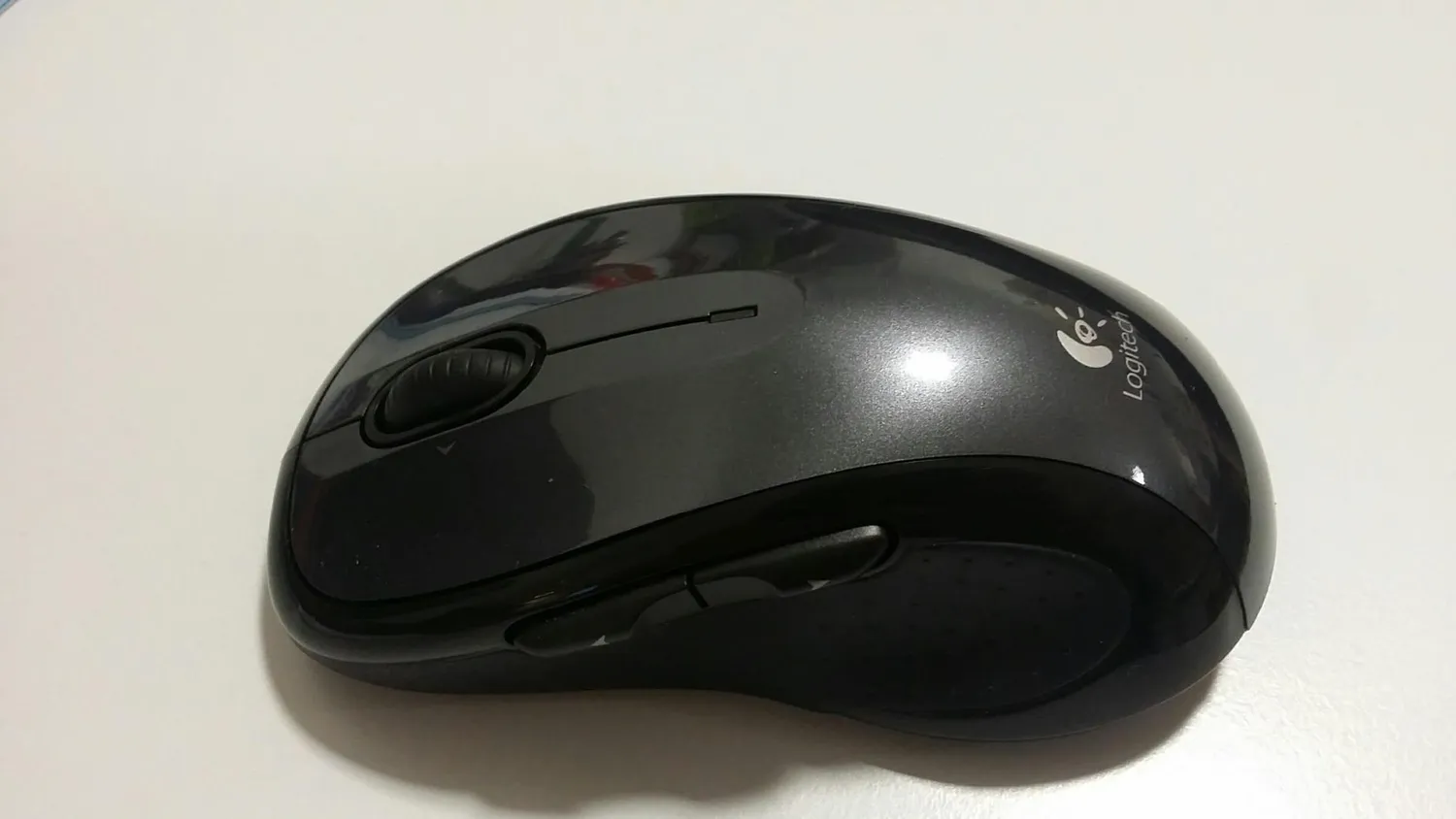 Logitech M510 mouse wireless laser ergonomico grigio