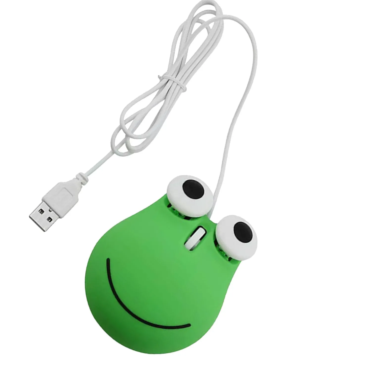 Zunate mouse USB a forma di rana verde cablato