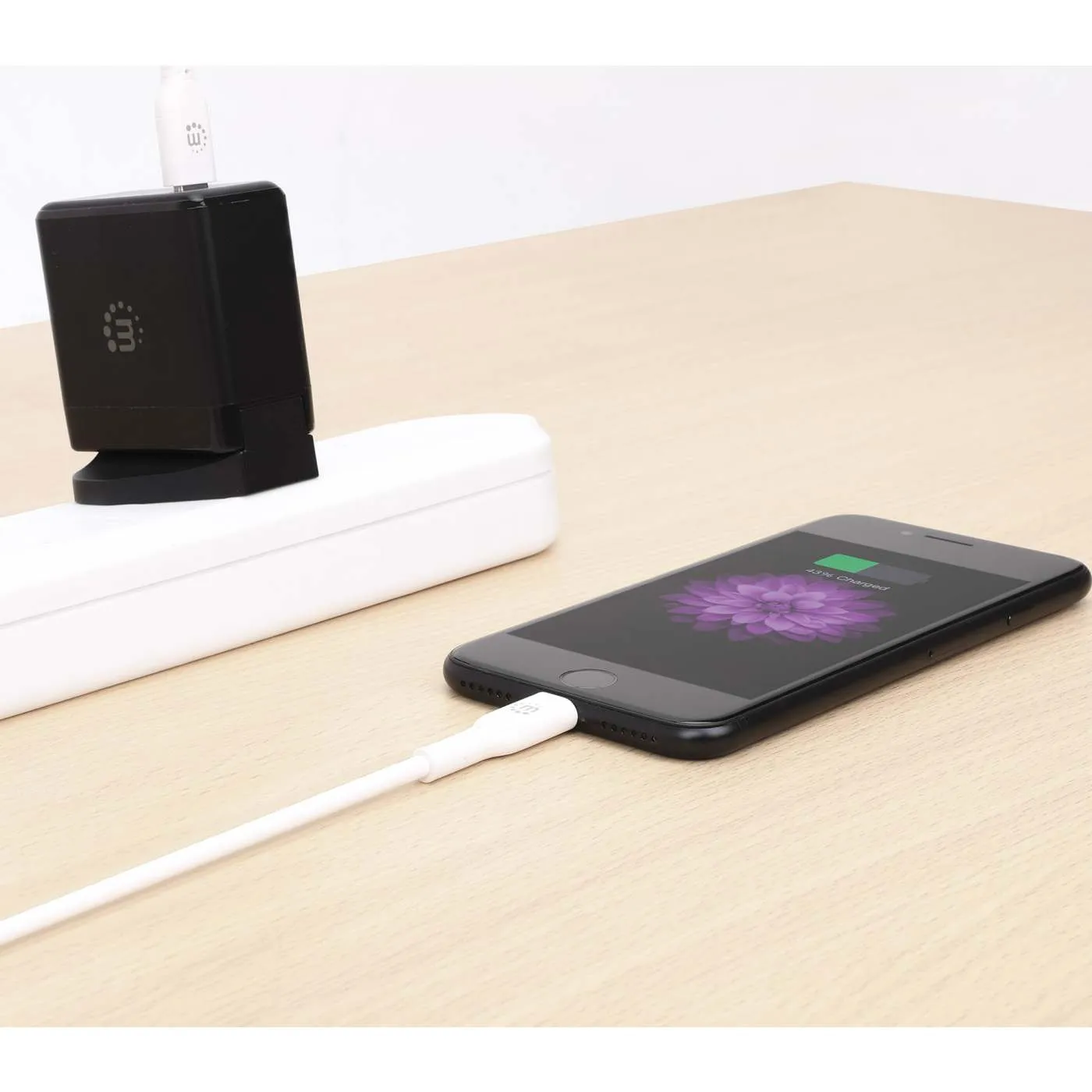 Manhattan Cavo USB-C Lightning 1 m MFi Bianco