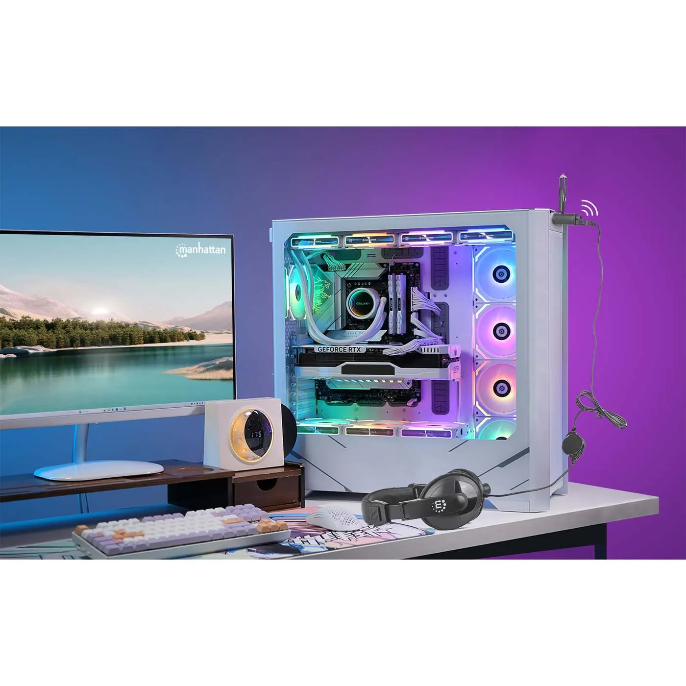 Manhattan Mini Hub USB-C 3 Porte USB 3.0 Combo
