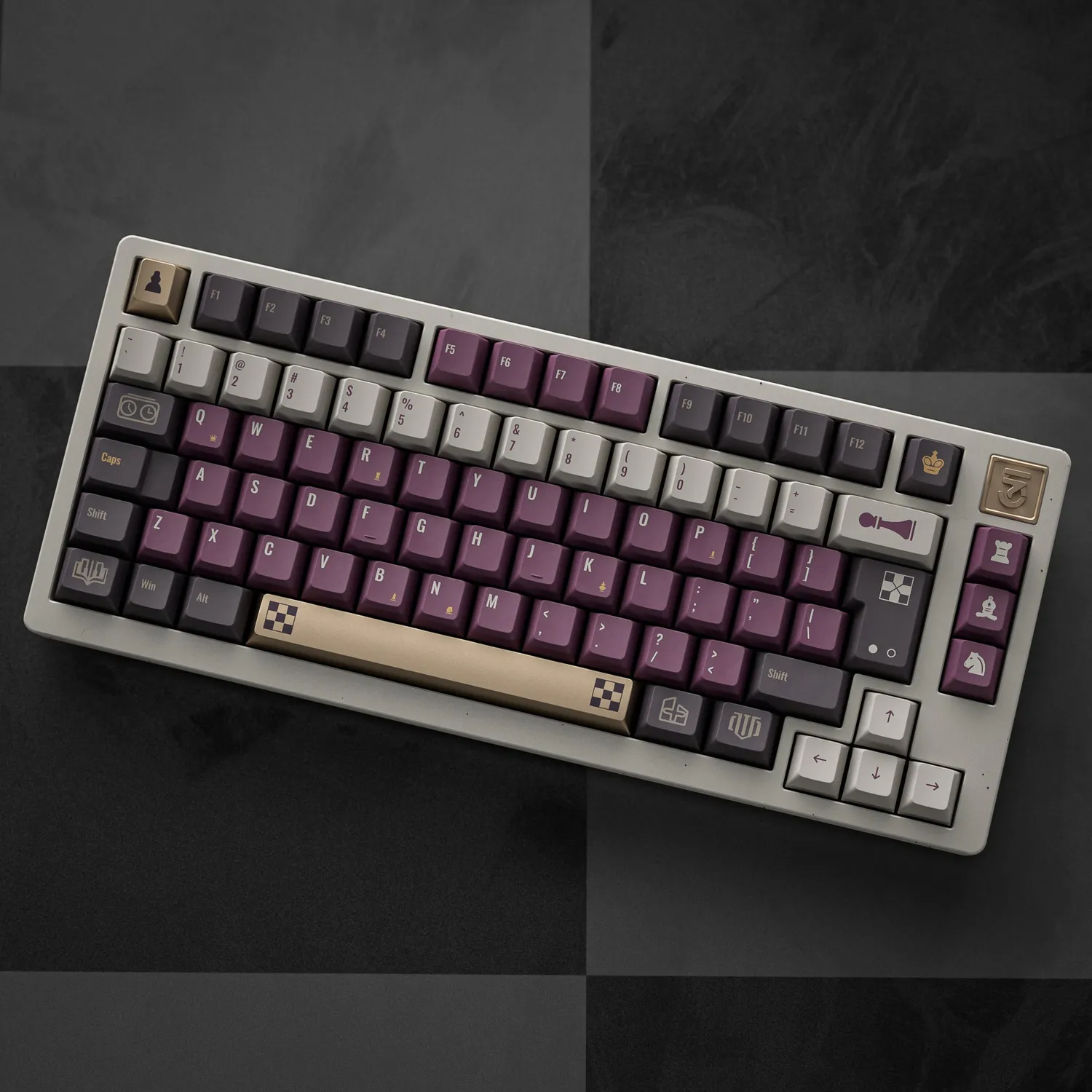 ALOHAKB Chess Game keycap PBT 108 tasti All in One
