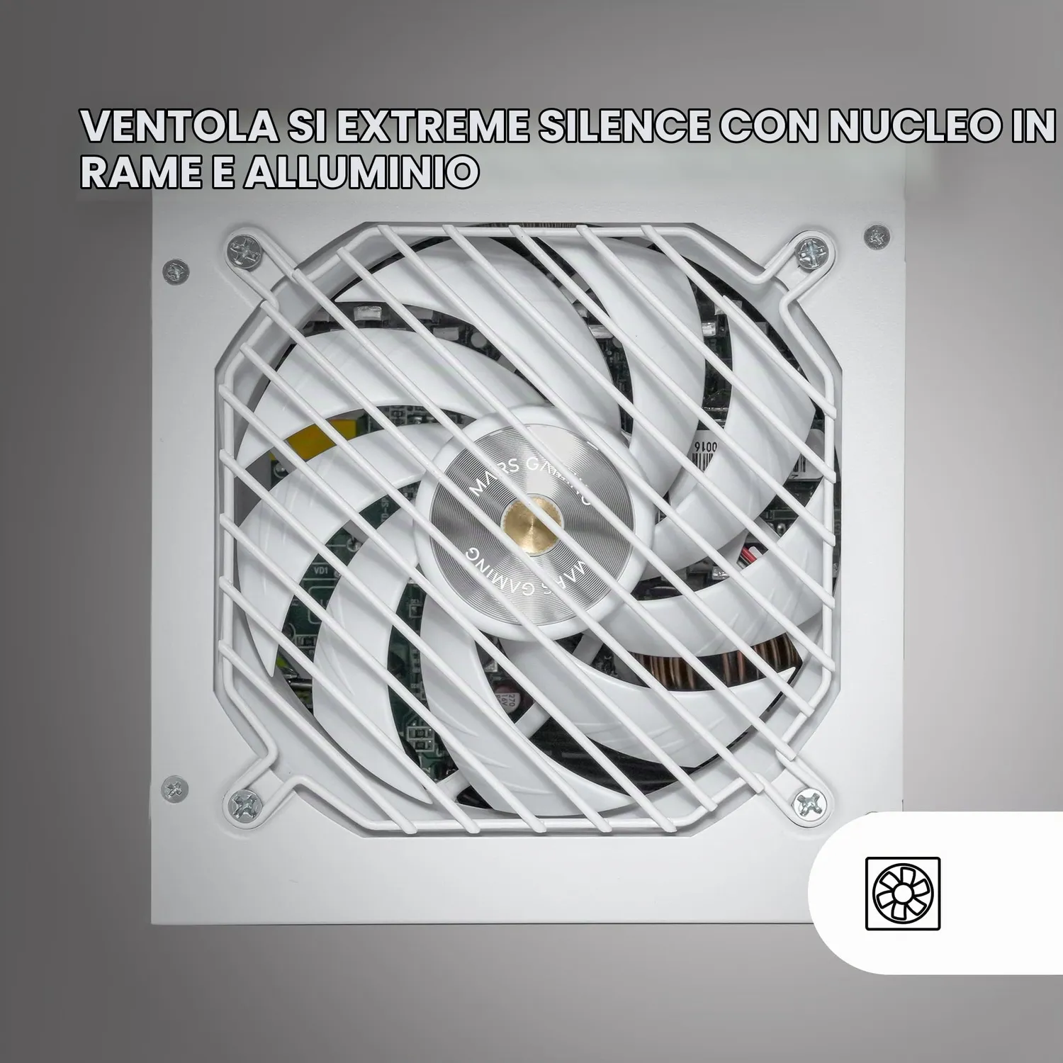 Mars Gaming MPB650SIMW alimentatore 650W modulare bianco