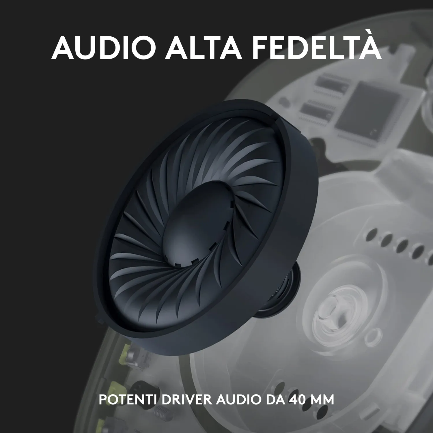 Logitech G G435 cuffie gaming wireless nere Bluetooth