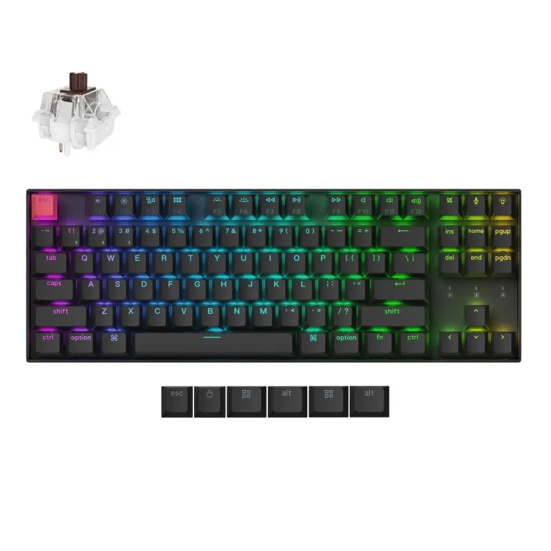 Keychron K8 V2 tastiera meccanica TKL ISO-ITA switch Red