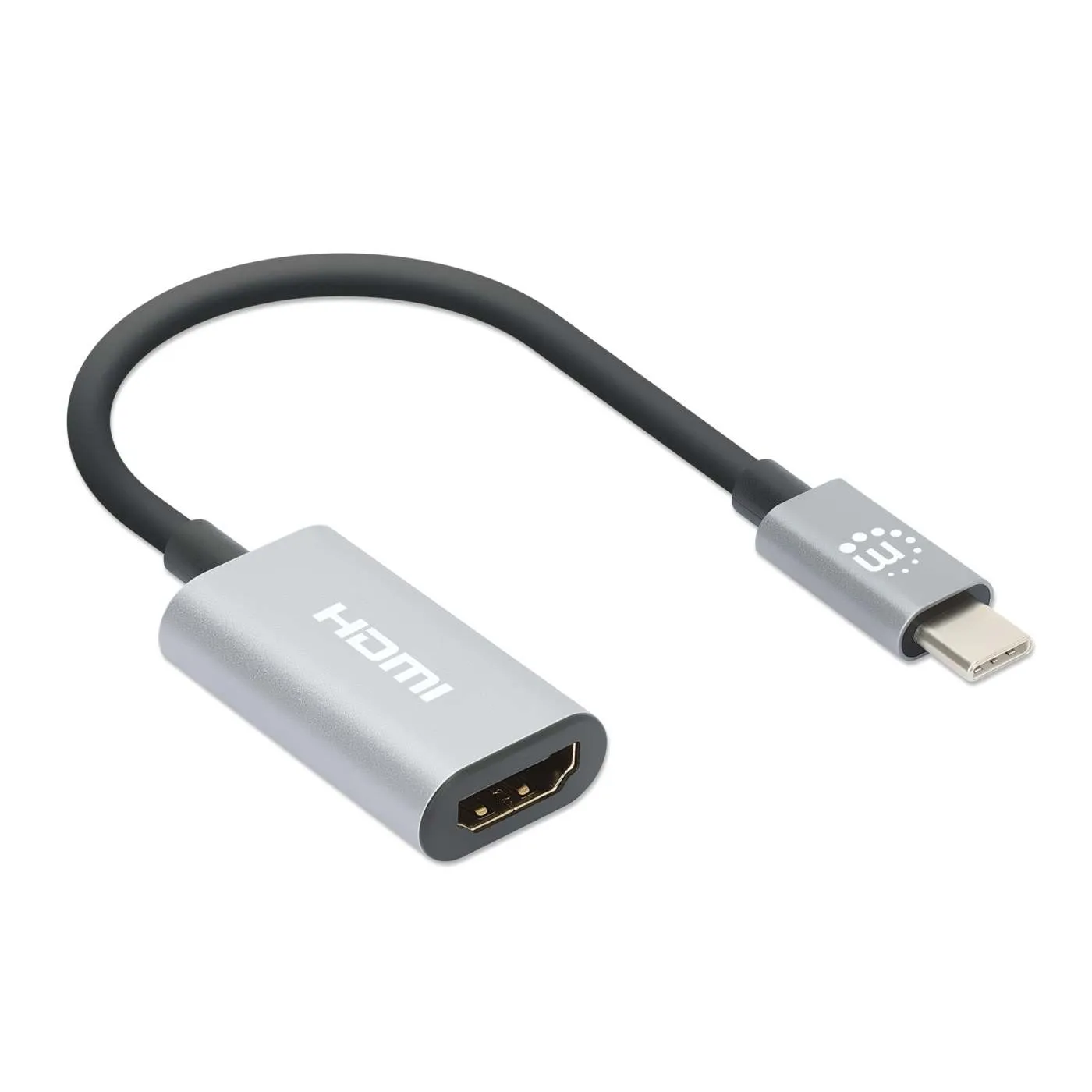 Manhattan Adattatore USB-C HDMI 4K 60Hz Alluminio Compatto