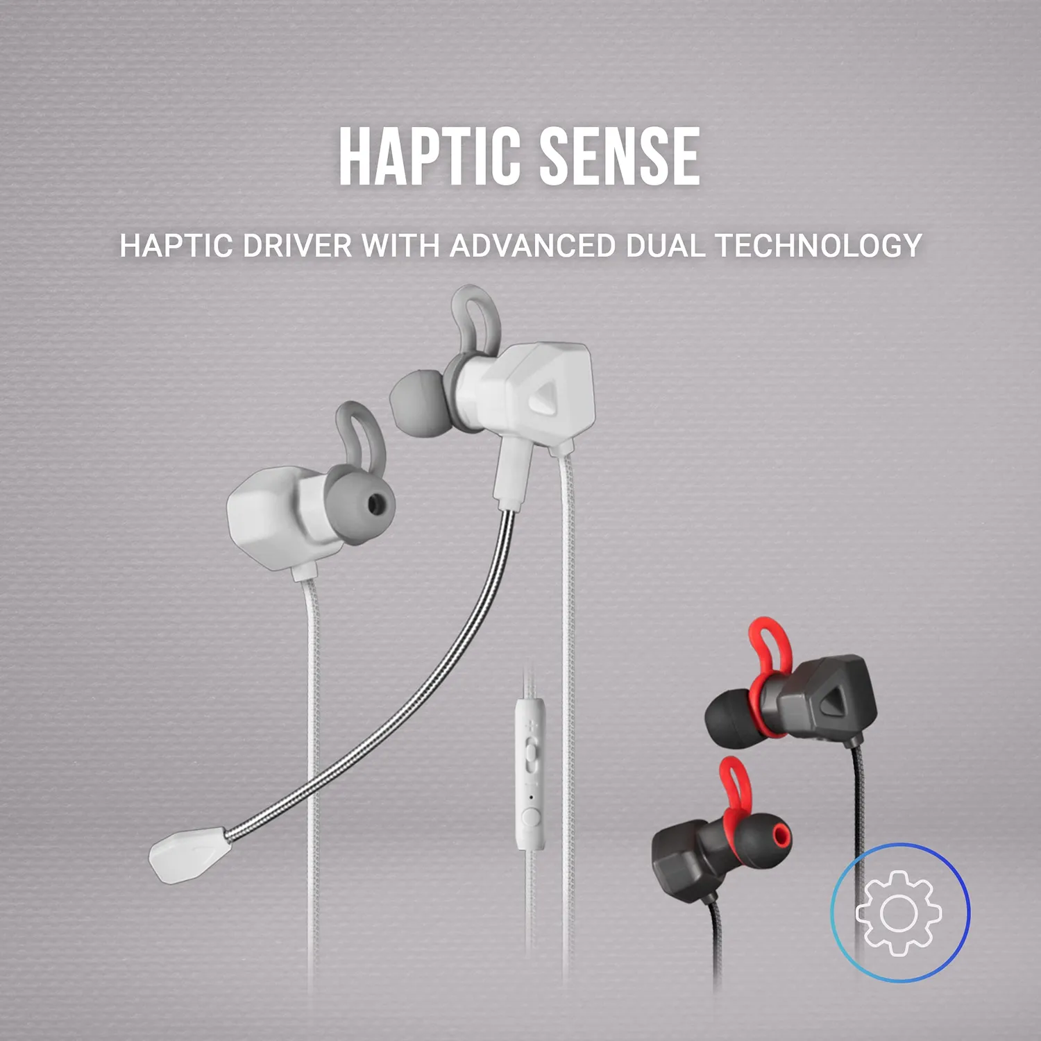 Mars Gaming MIHXW cuffie in-ear bianche gaming dual driver
