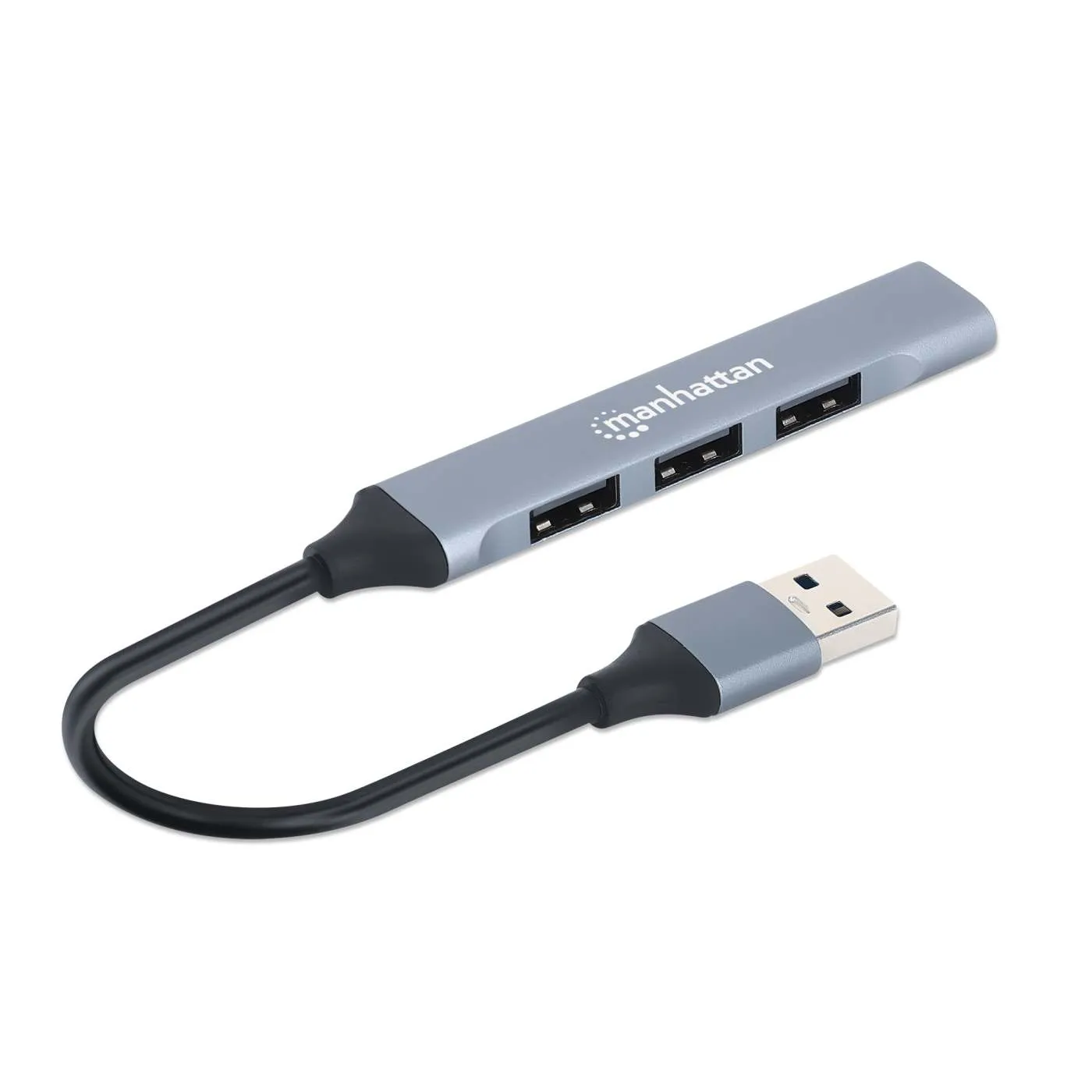 Manhattan hub USB 4 porte combo 3.0/2.0 5 Gbps alluminio