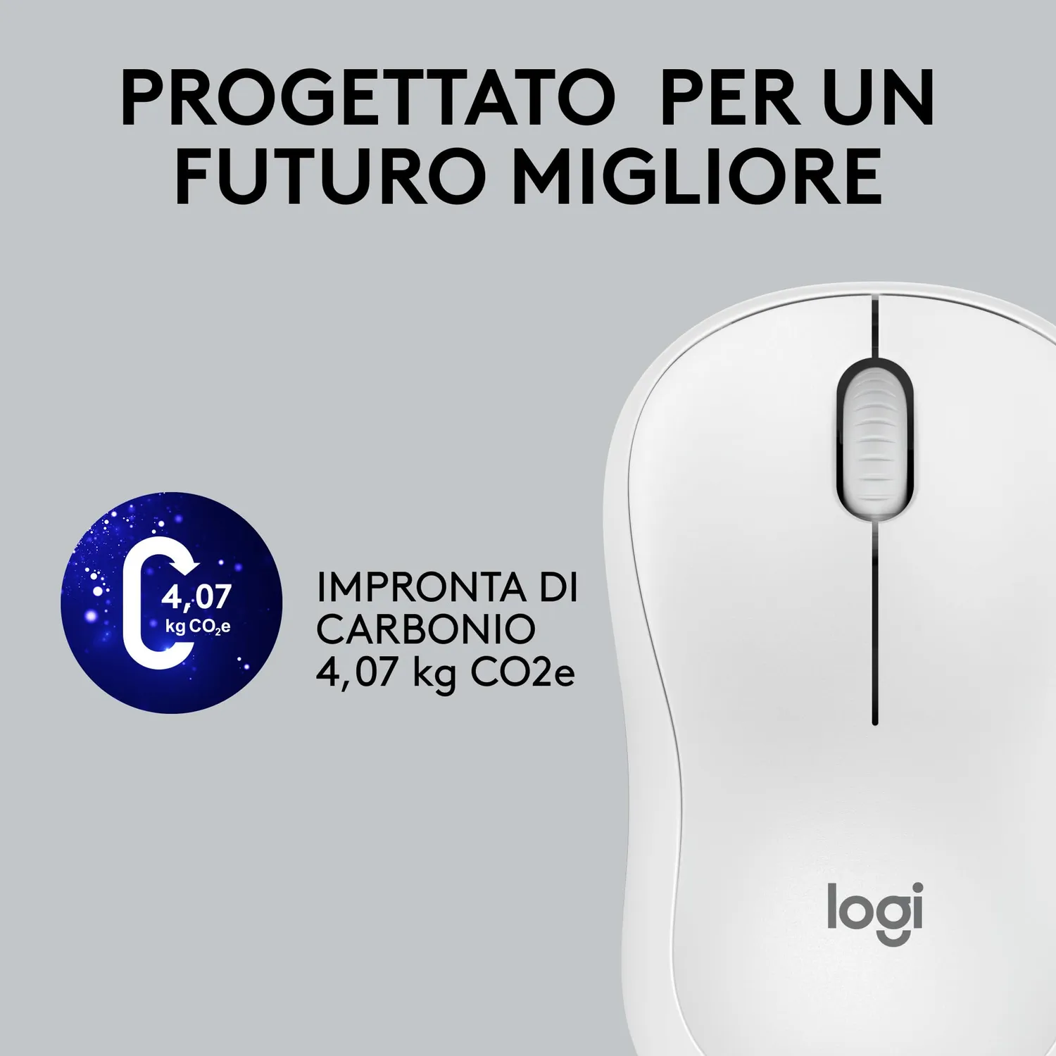 Logitech M220 Silent mouse wireless bianco silenzioso