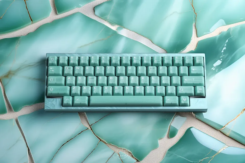 CoffeeKeys DK1 DK1-60% tastiera meccanica Titanium Gray alluminio