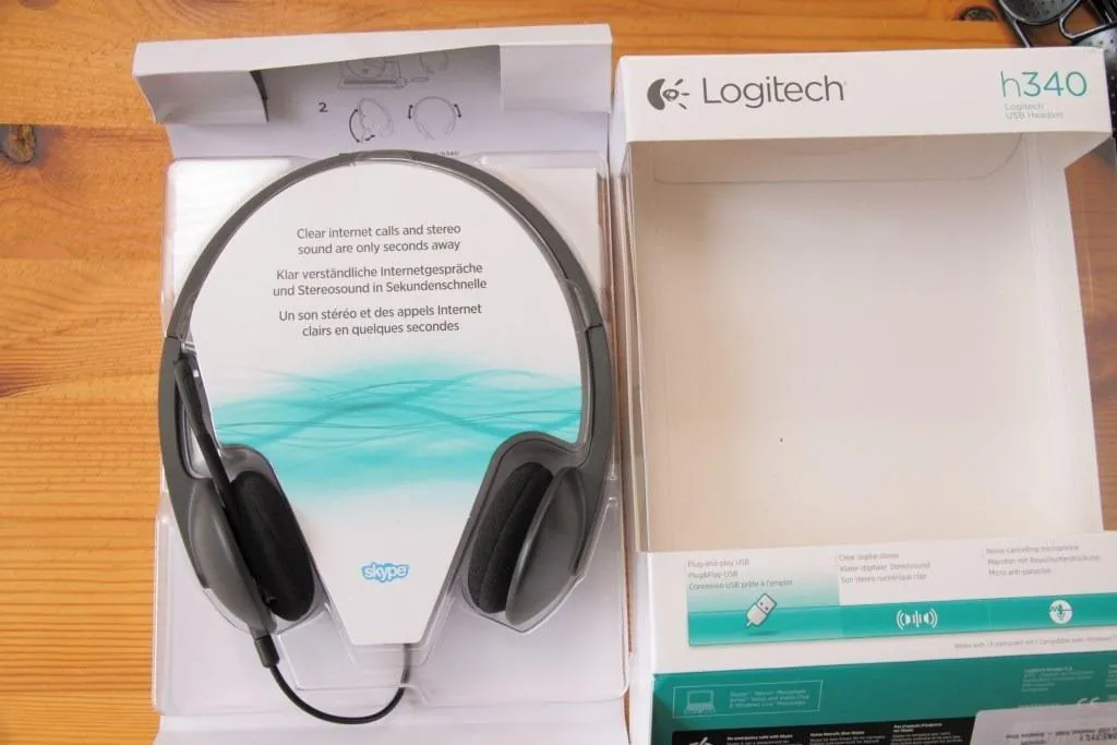 Logitech H340 Cuffie Cablate USB One Size con microfono