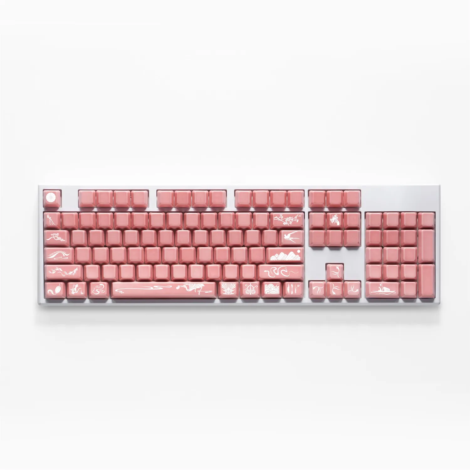 Cerakey Year of Snake set tasti ceramica 159 tasti pink white
