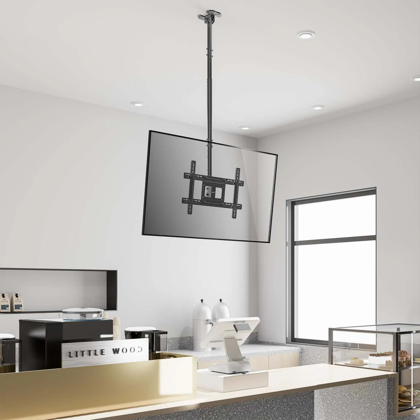 Manhattan supporto TV a soffitto 37-80" full-motion 50 kg