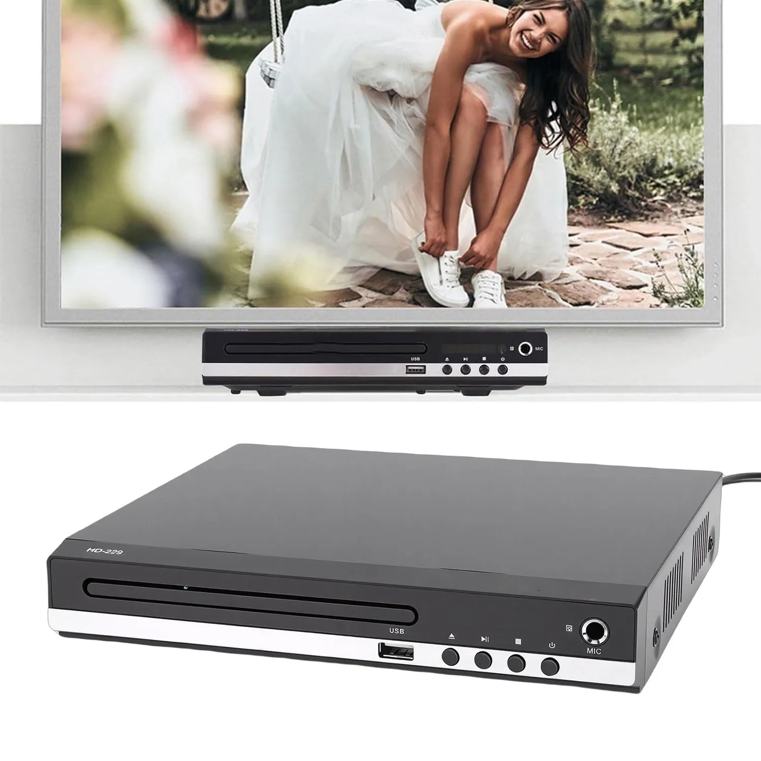 Zunate Lettore DVD 1080P Multi Regione USB Telecomando