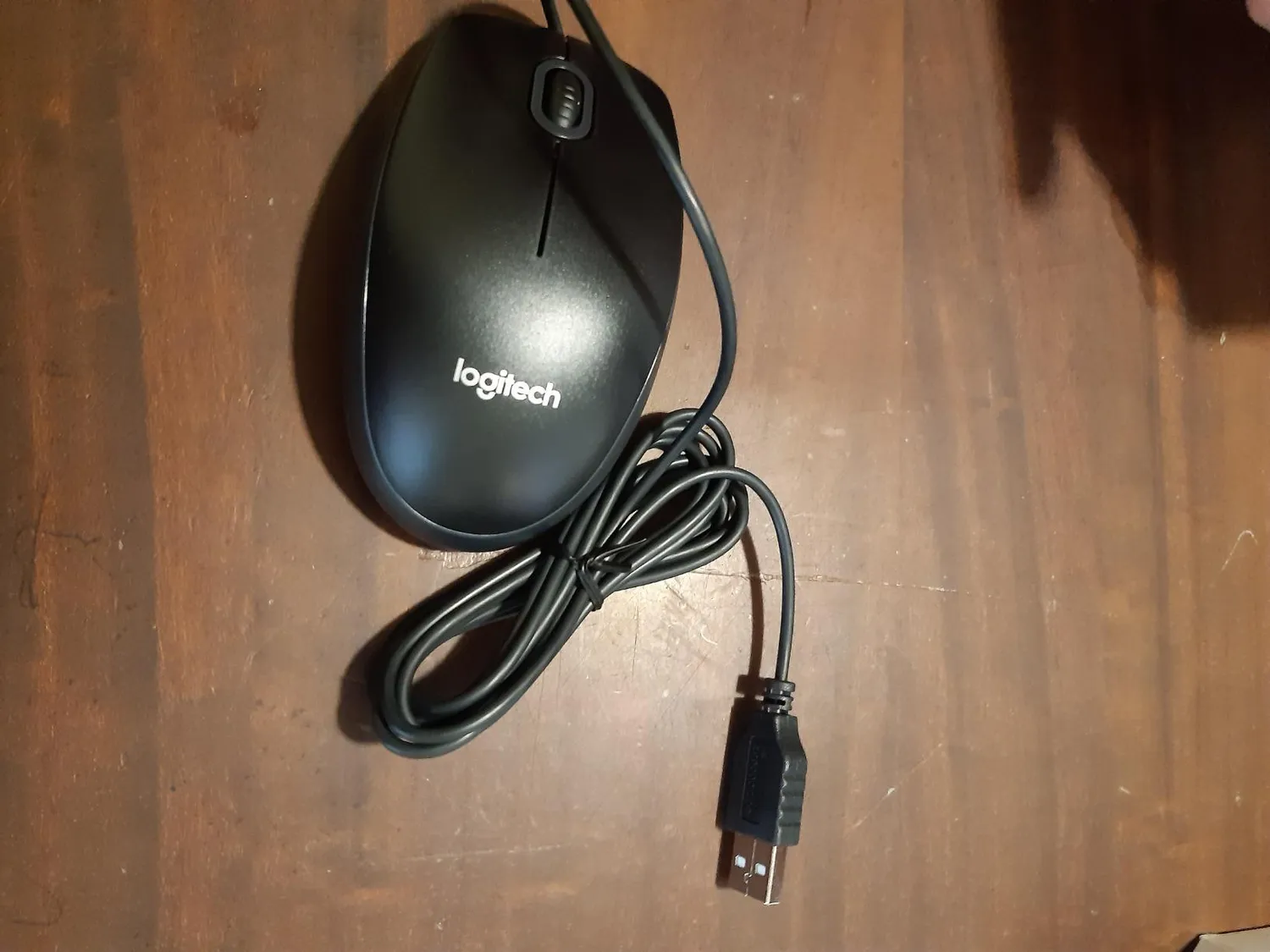 Logitech B100 mouse cablato USB 800 DPI nero