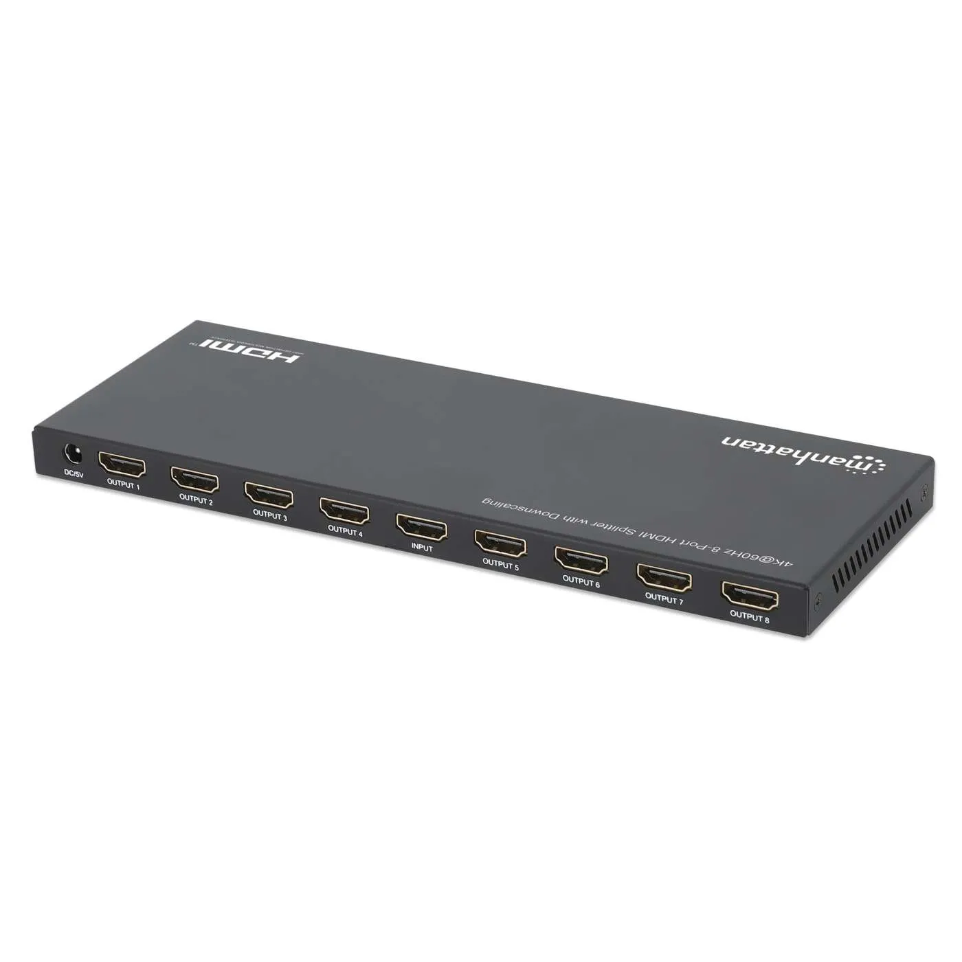 Manhattan 4K@60Hz splitter HDMI 8 porte con downscaling