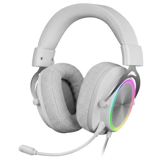 Mars Gaming MH-Forge cuffie gaming bianco driver 50mm