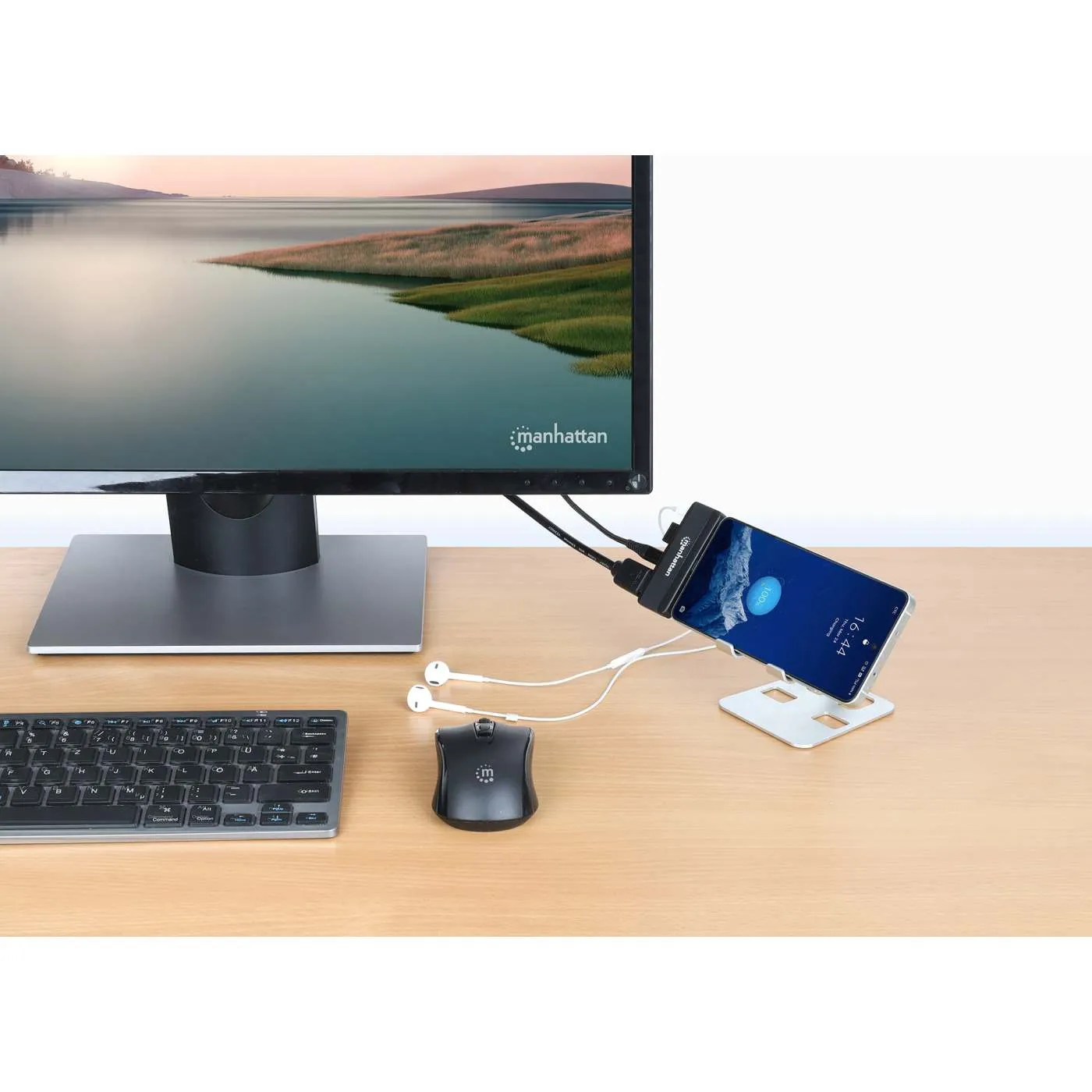 Manhattan 4-in-1 Travel docking station USB-C HDMI 4K