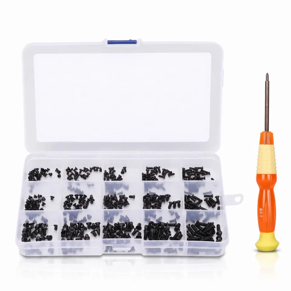 Zunate Set 450 Viti Laptop in Acciaio Universali con Scatola