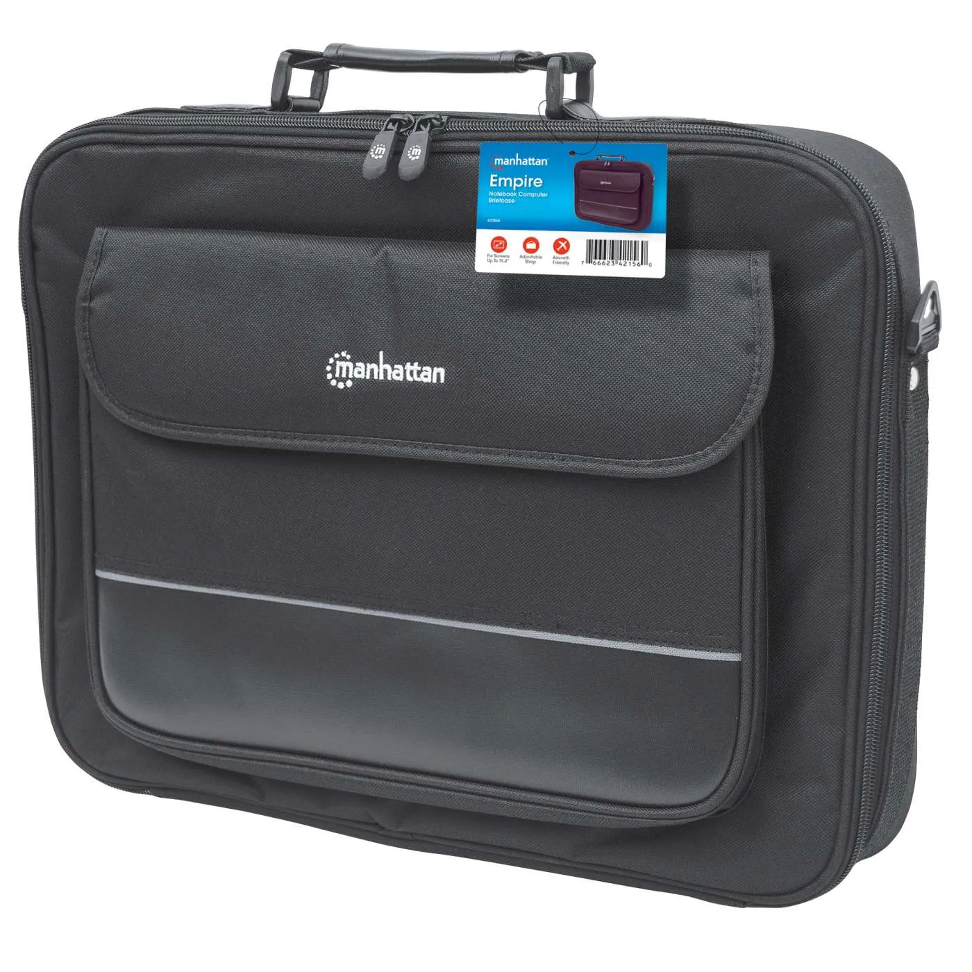 Manhattan Empire Borsa Laptop 17" nera leggera