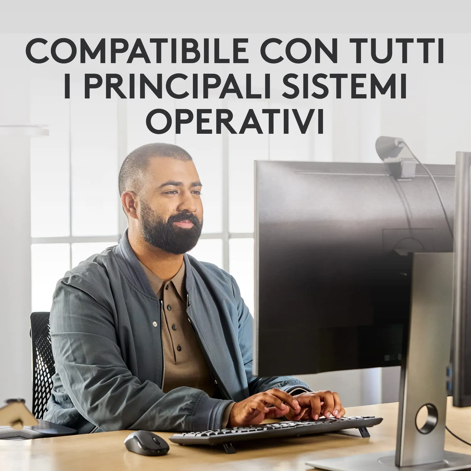 Logitech MK370 Combo tastiera e mouse wireless ITA QWERTY