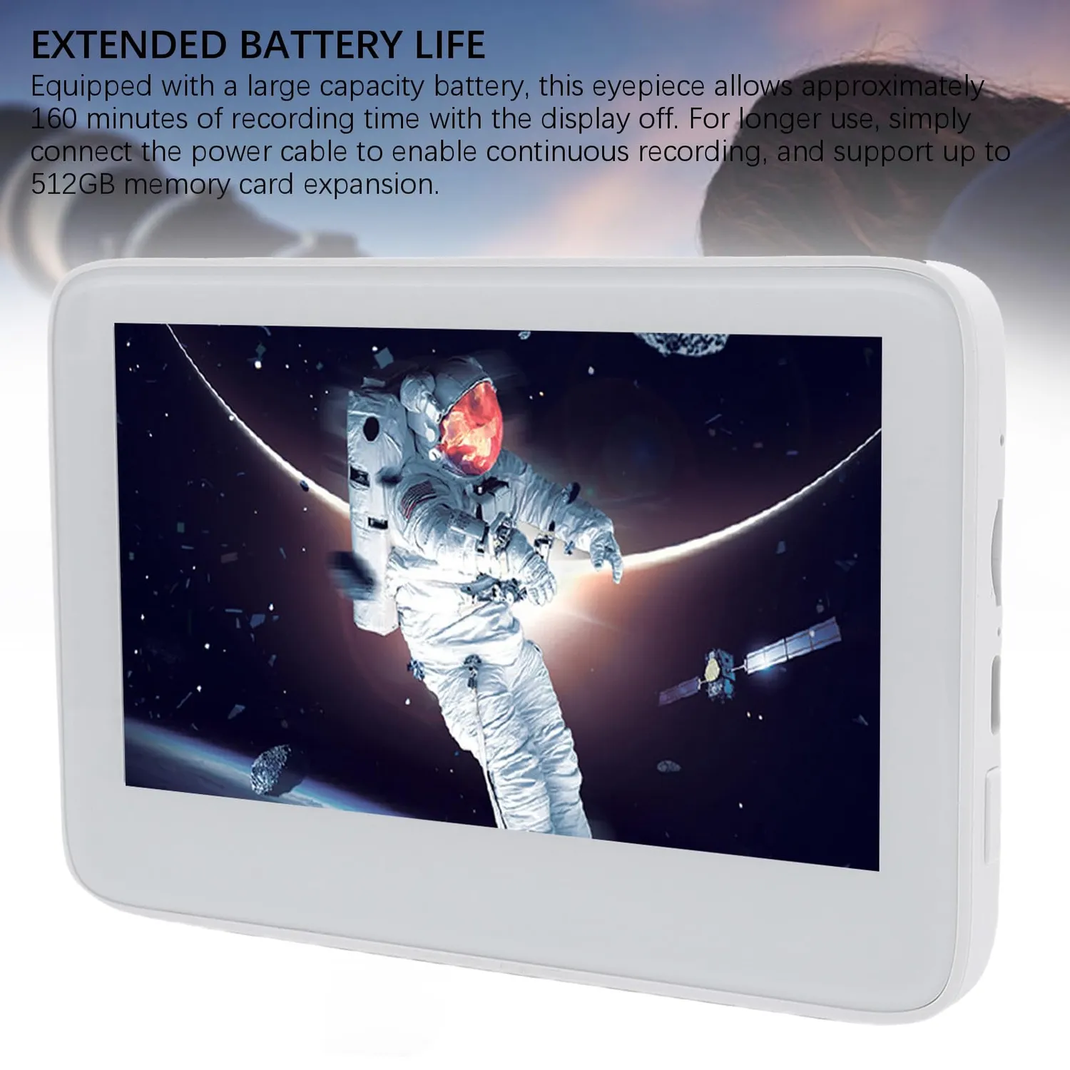 Zunate Oculare Elettronico WiFi 4K 8,3MP 5 Pollici