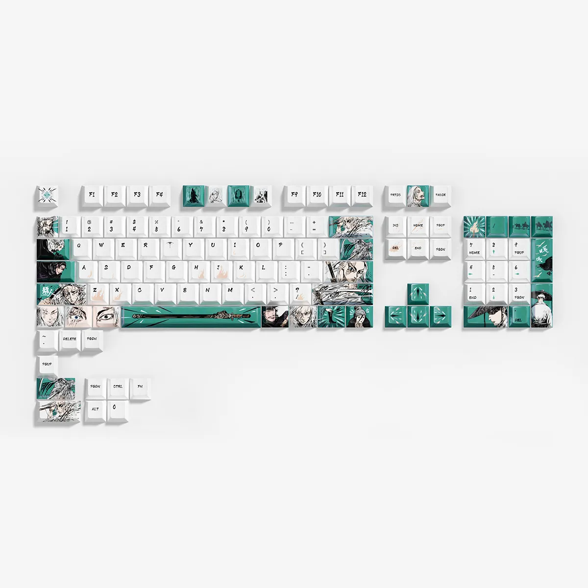Cerakey Blades of the Guardians keycap novelty Dao Ma