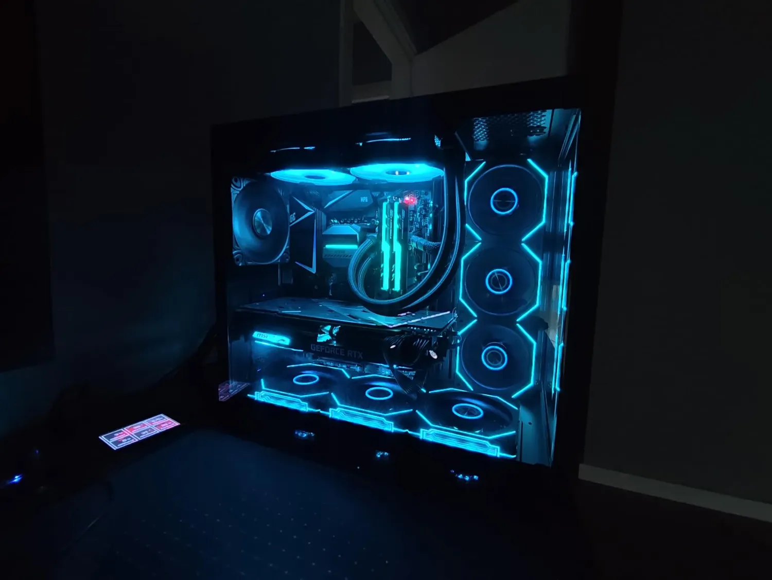 Mars Gaming MF-Linkfinitykit2R ventole PC 120mm kit 3 nere ARGB