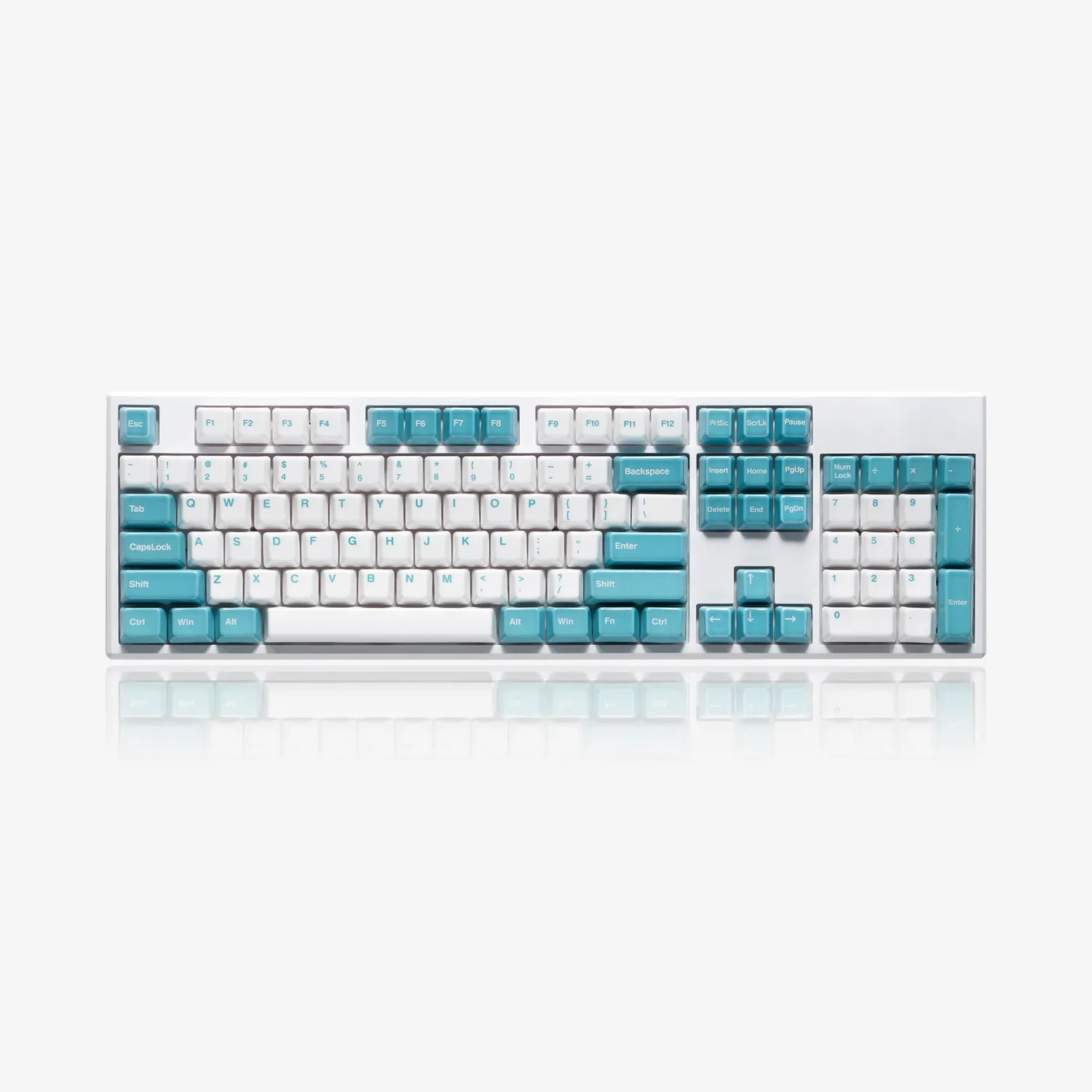 Cerakey V2 set keycap ceramica Indigo White bicolore