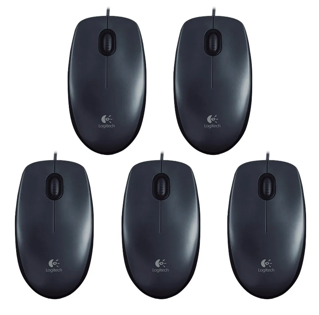 Logitech M325 mouse wireless argento scuro preciso