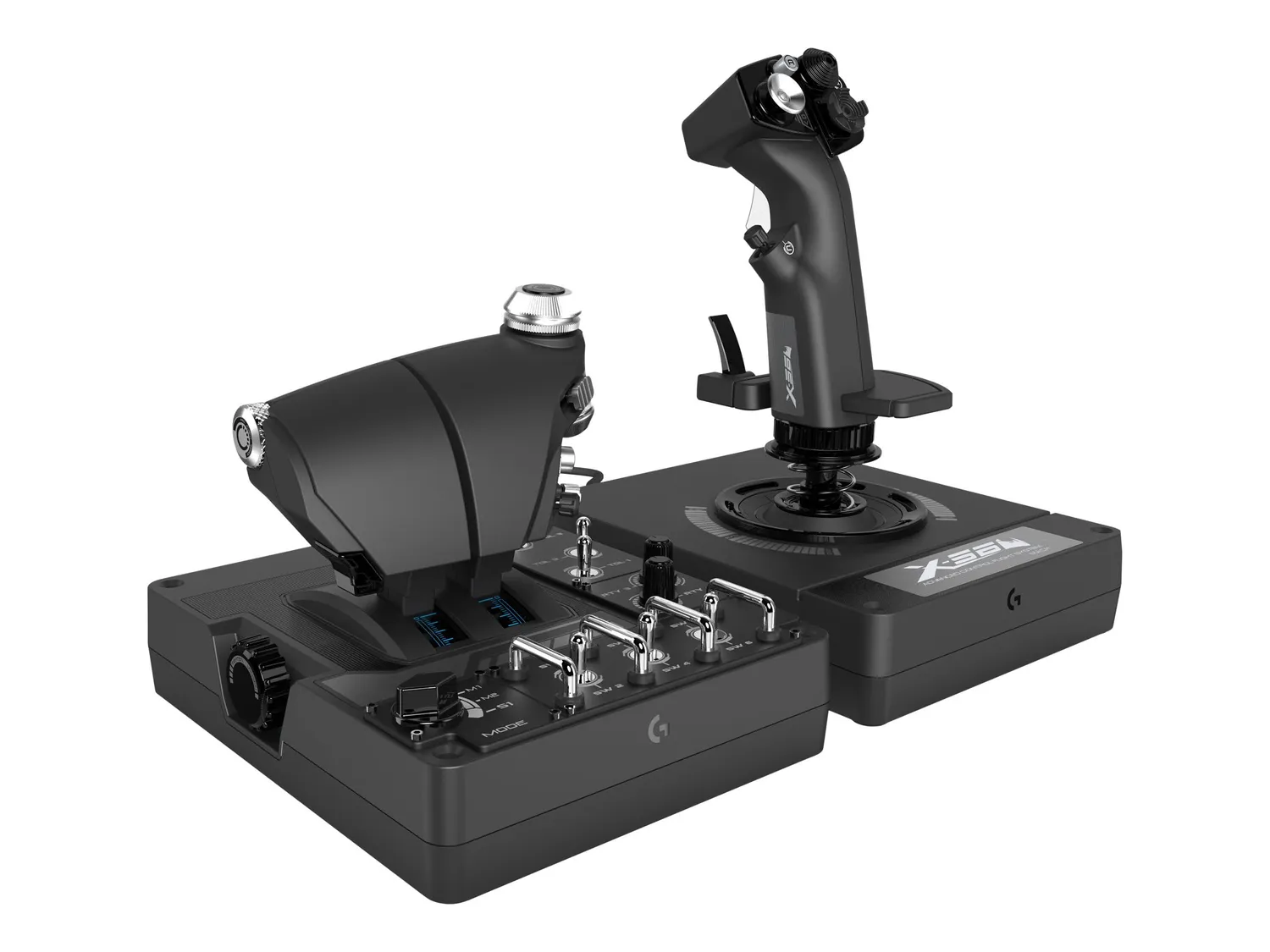 Logitech X56 HOTAS joystick acceleratore RGB