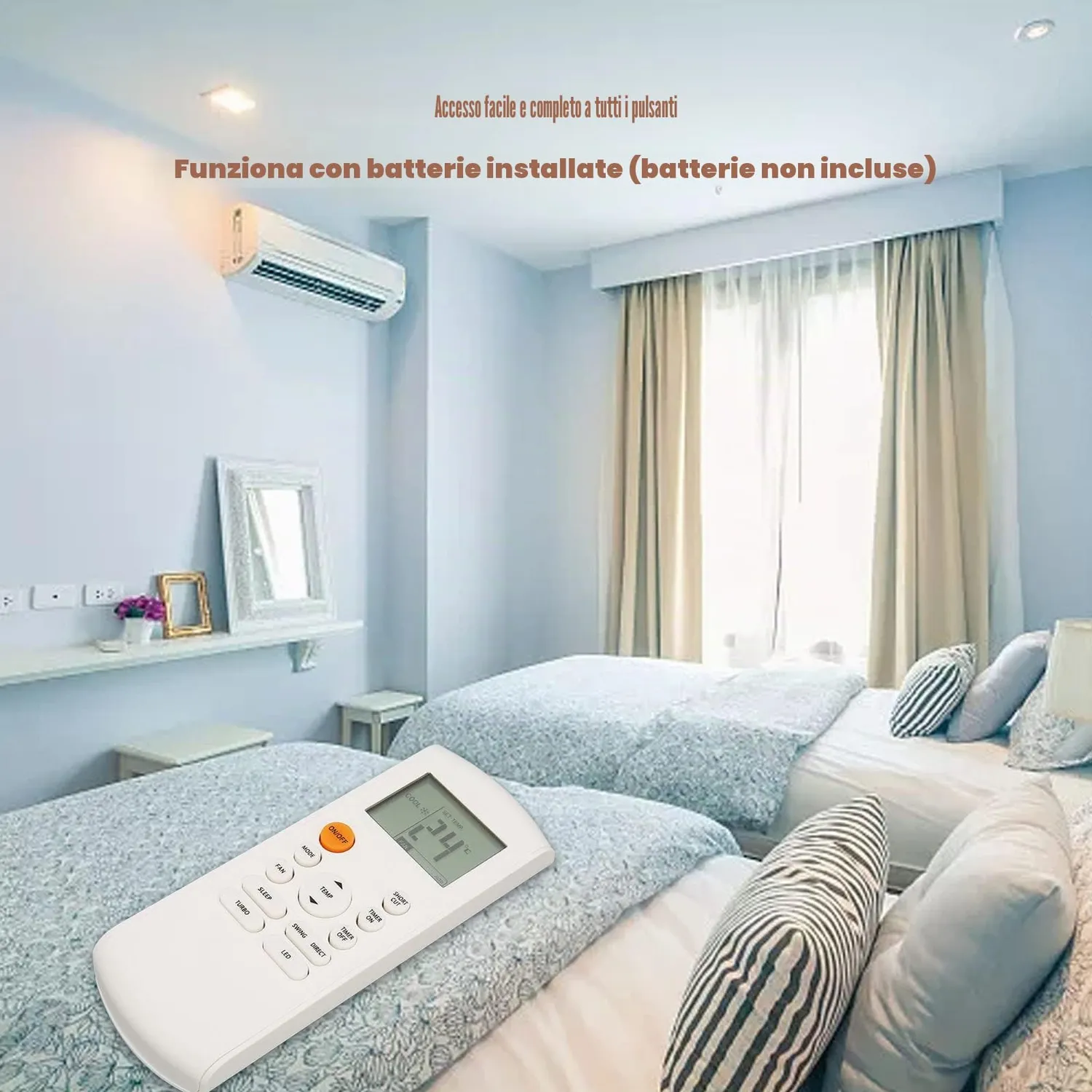 Zunate RG57B BGE telecomando condizionatore universale