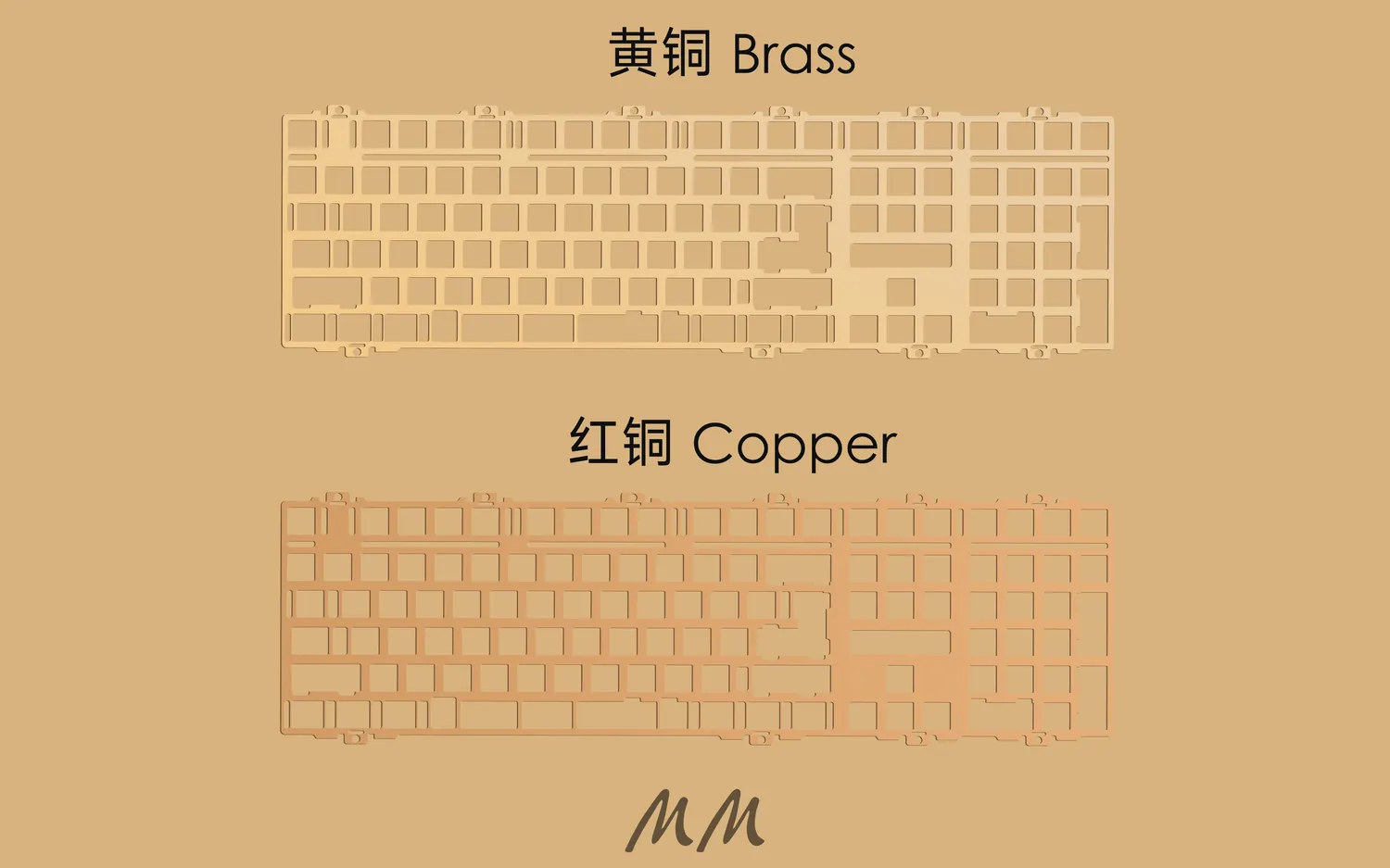 CoffeeKeys Class100 Plate PC tastiera Retro Dyed