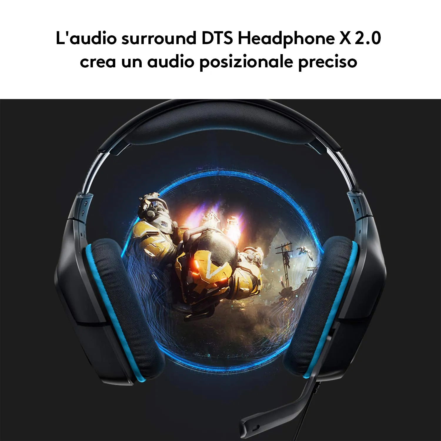 Logitech G G432 Cuffie Gaming Cablate DTS 50mm