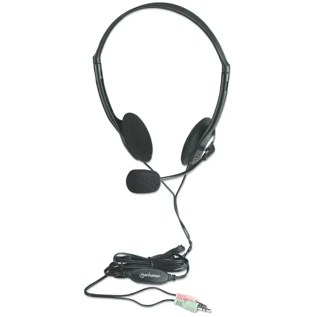 Manhattan Stereo cuffia on-ear jack 3,5 mm con microfono