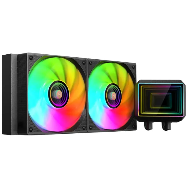 Mars Gaming ML-TWO240 Dissipatore a Liquido Nero 240mm
