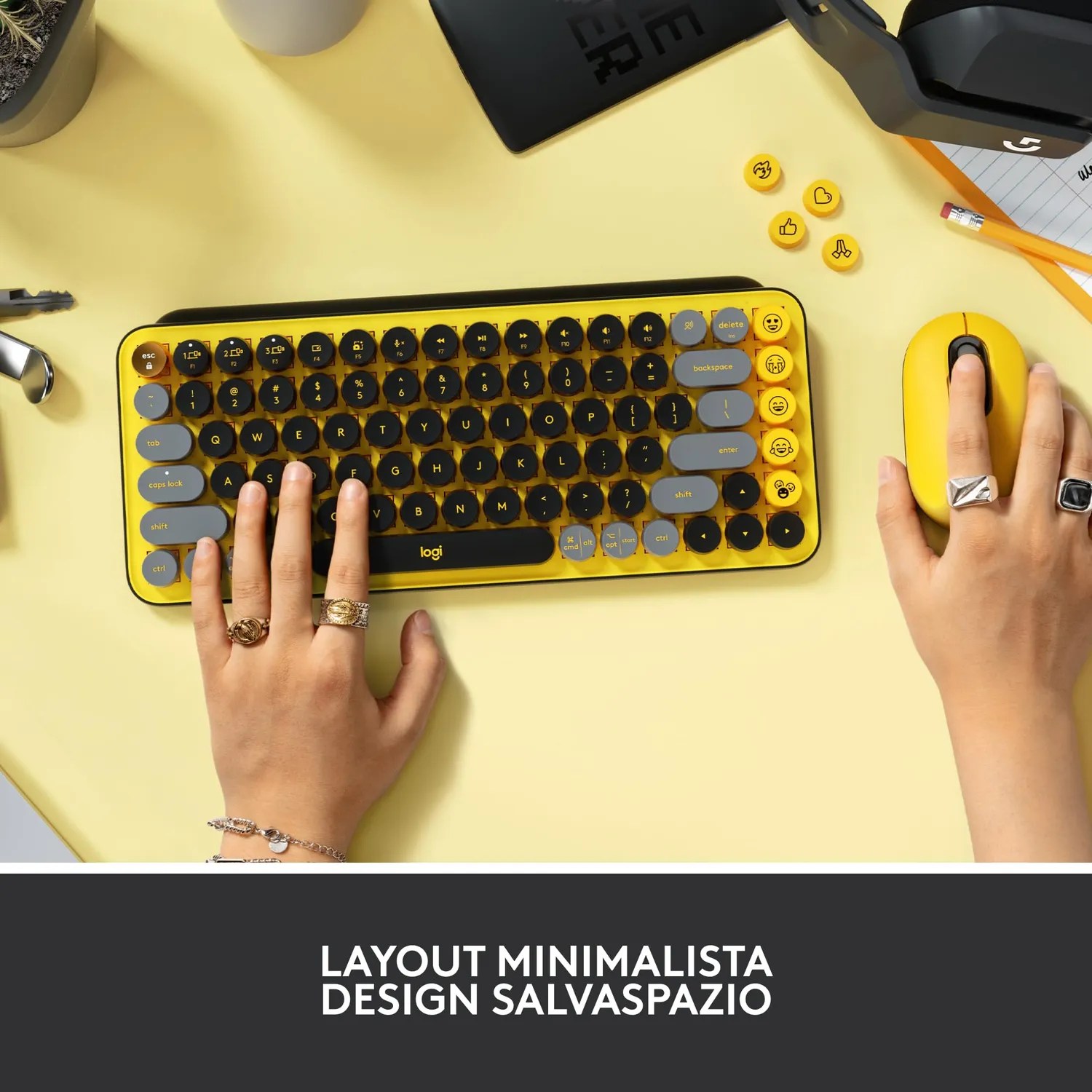 Logitech POP Keys tastiera meccanica wireless Blast ITA