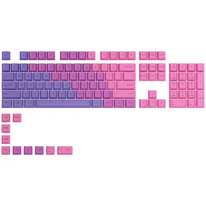 Glorious GPBT keycaps Rain Forest 114 tasti PBT dye-sub