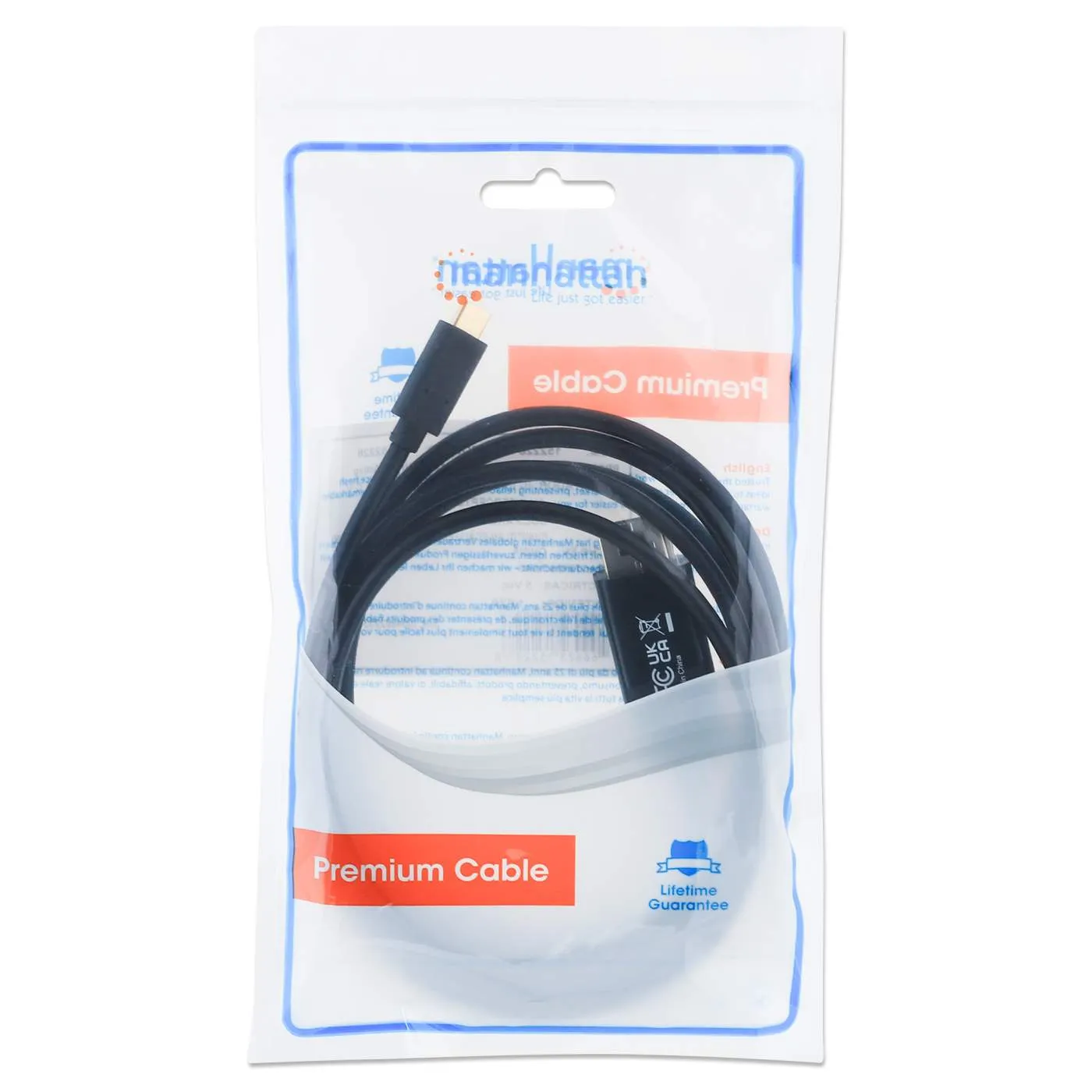Manhattan USB-C DisplayPort Cavo Adattatore 2 m 4K