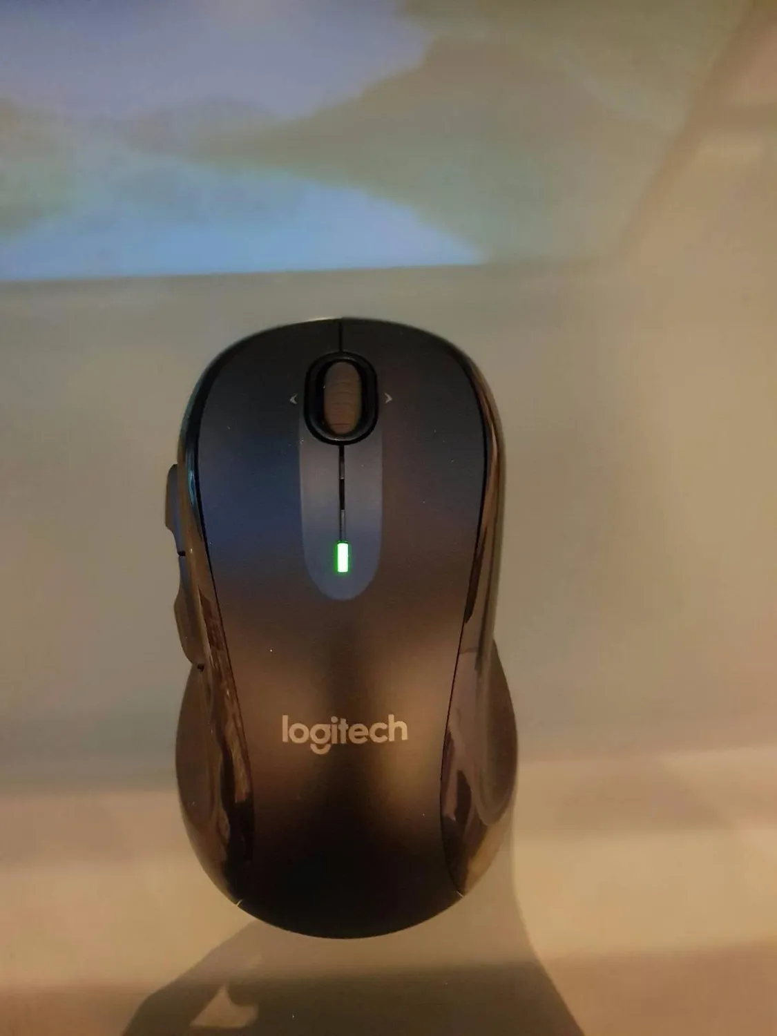 Logitech M510 mouse wireless laser ergonomico grigio